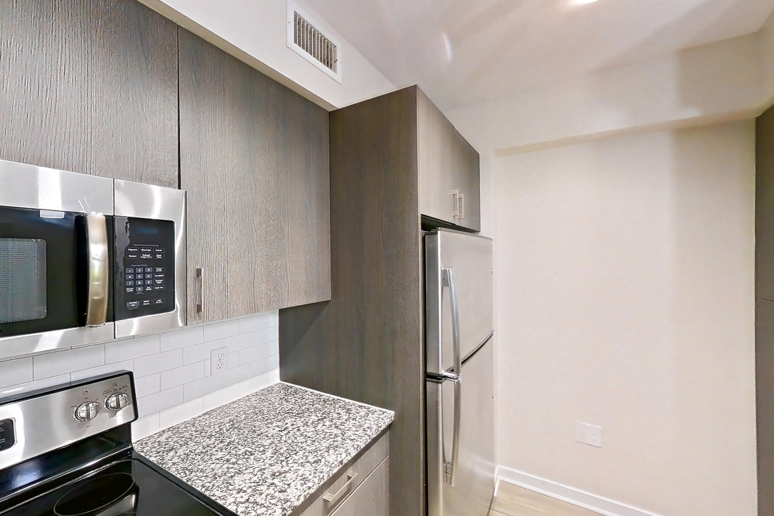 Kitchen in Apartment 01104 at Cortland Hollywood, A1 - Broadwalk floor plan