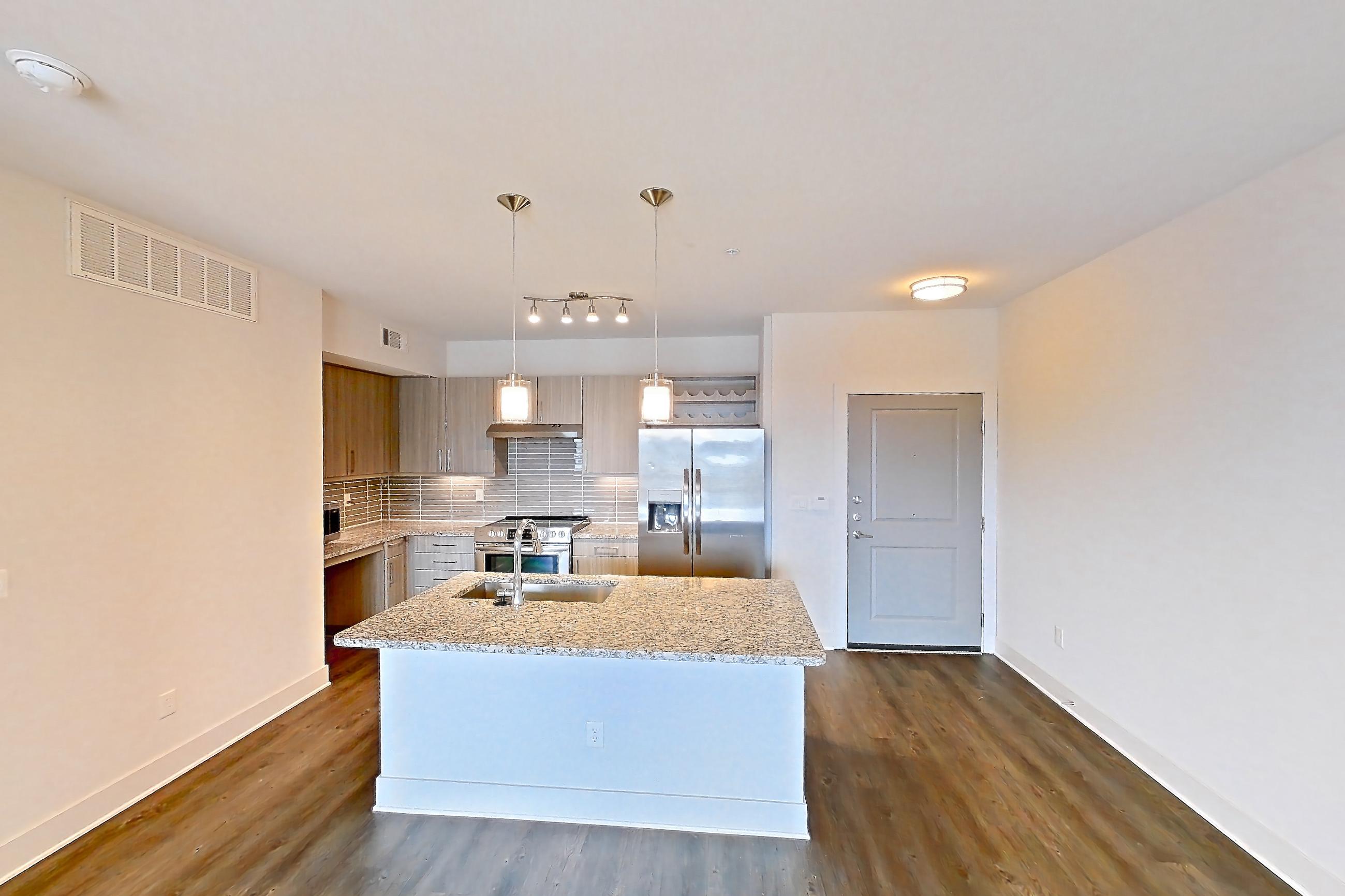 Living space, Apartment 2416 at Cortland at Coalton