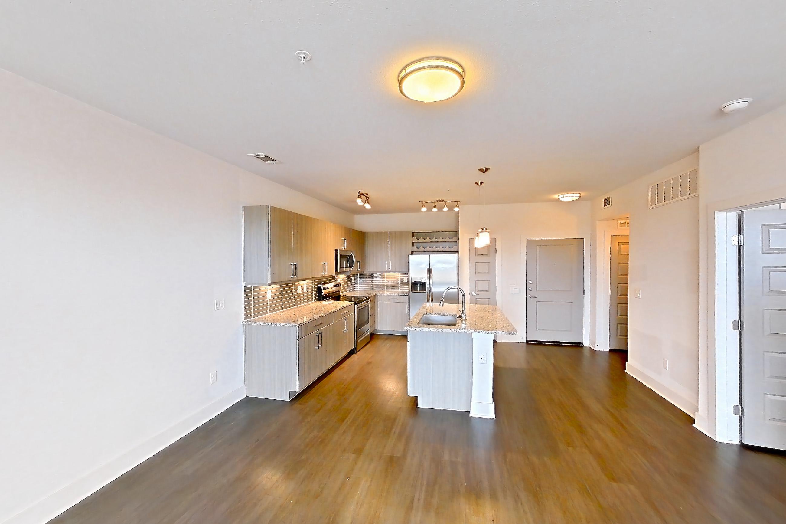 Living space, Apartment 1115 at Cortland at Coalton