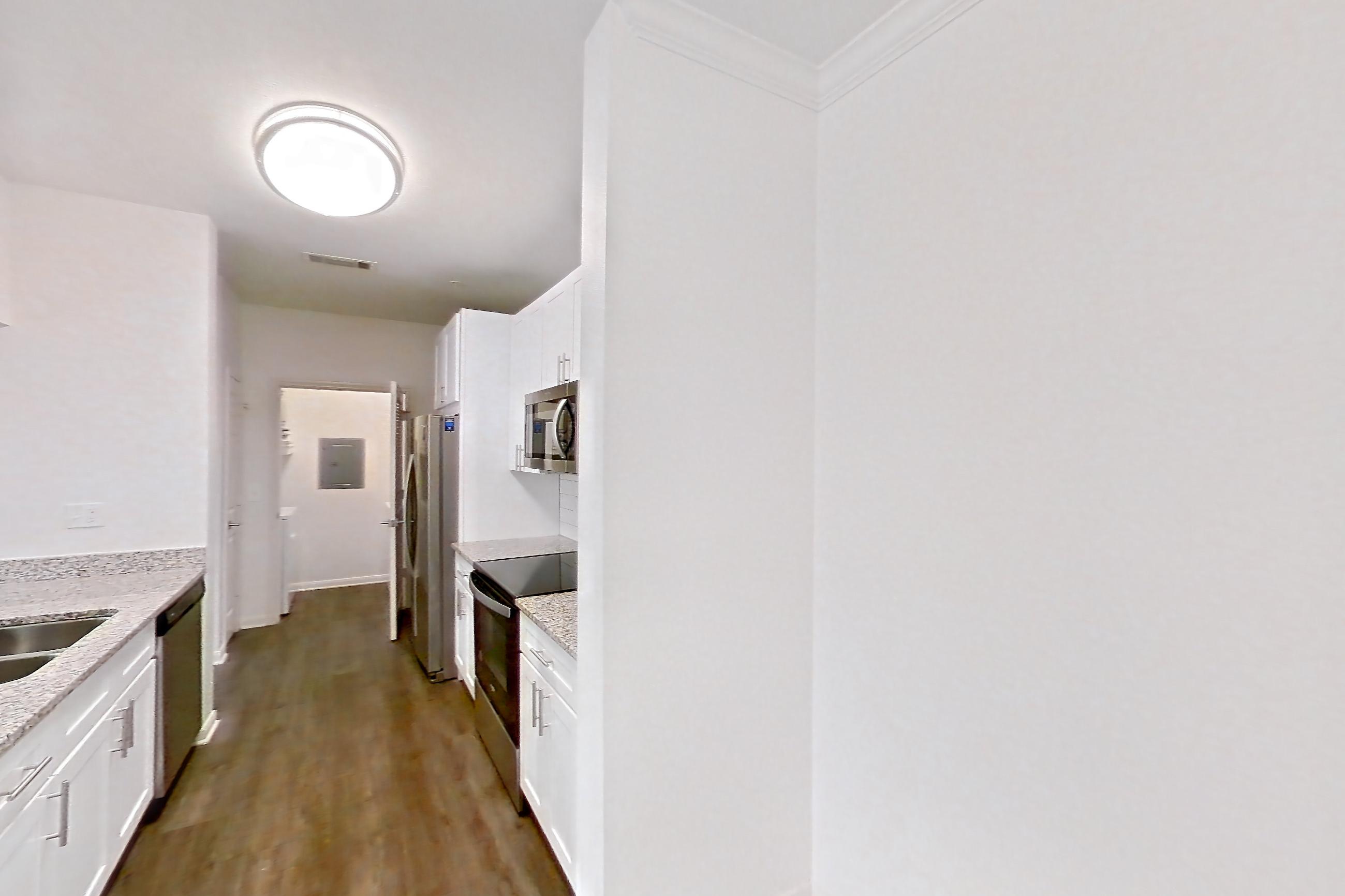 Dining room in Apartment 1031 at Cortland Ridglea, B2R - Shady Side floor plan