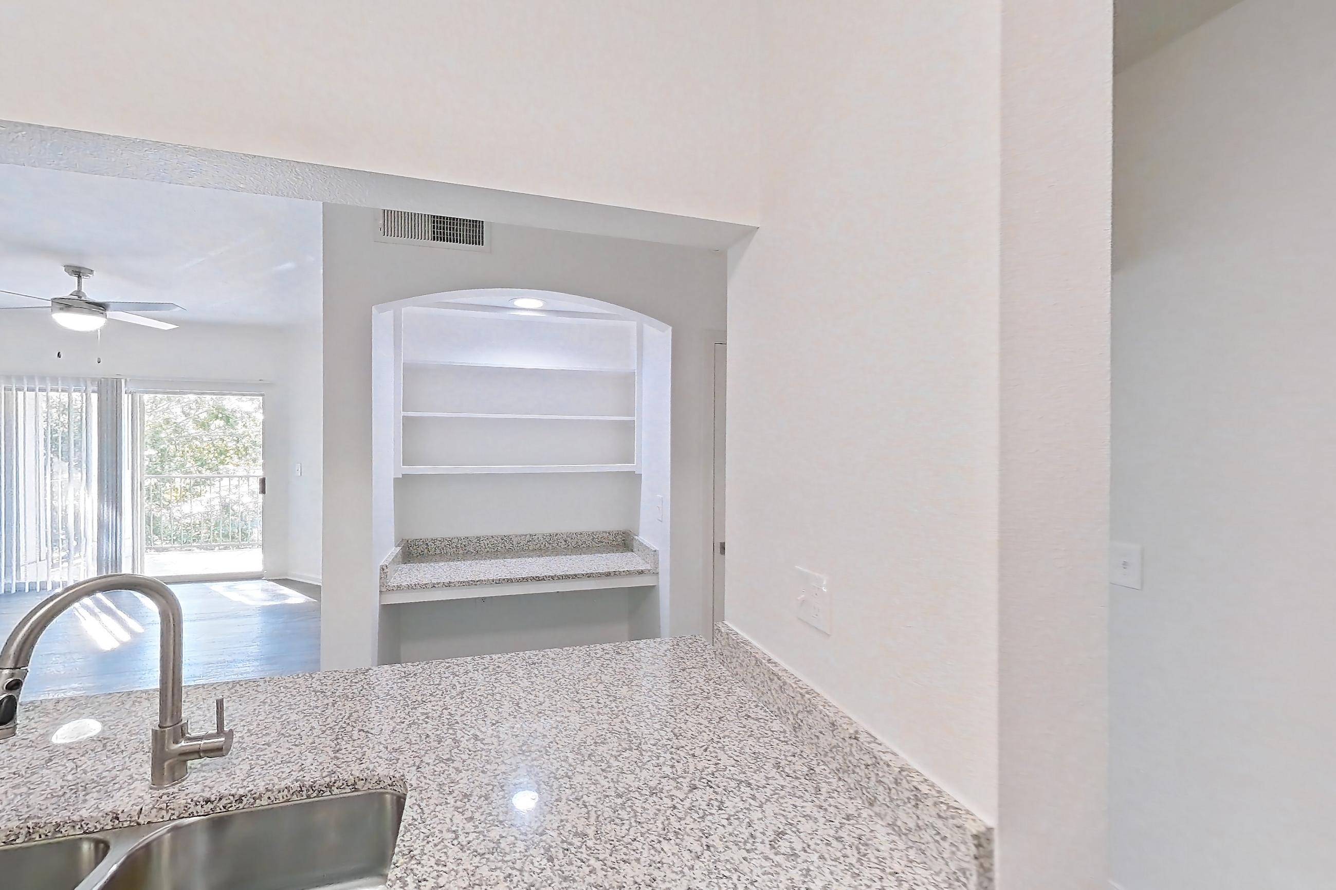 Kitchen in Apartment 1031 at Cortland Ridglea, B2R - Shady Side floor plan