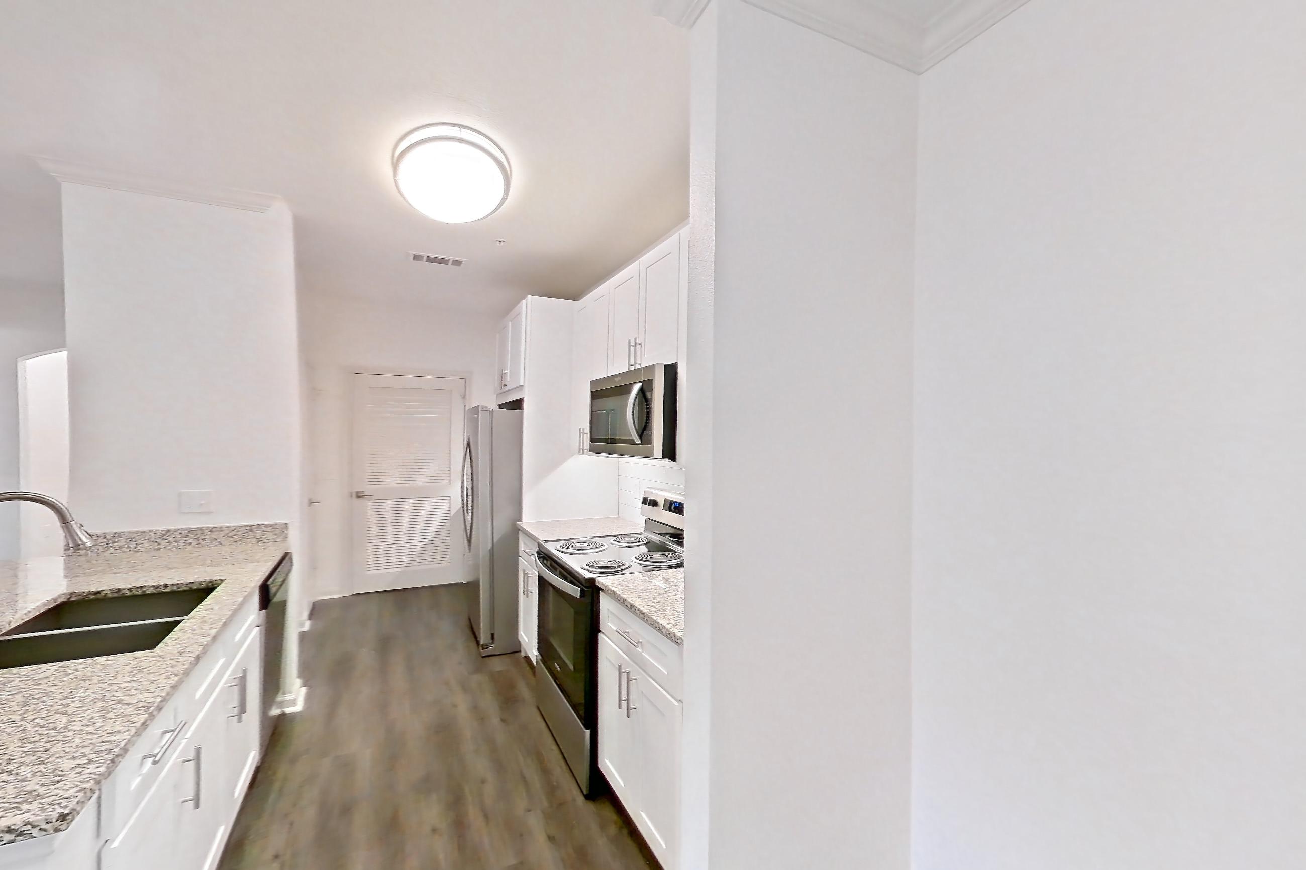 Dining room in Apartment 1118 at Cortland Ridglea, B3R - Sunset floor plan