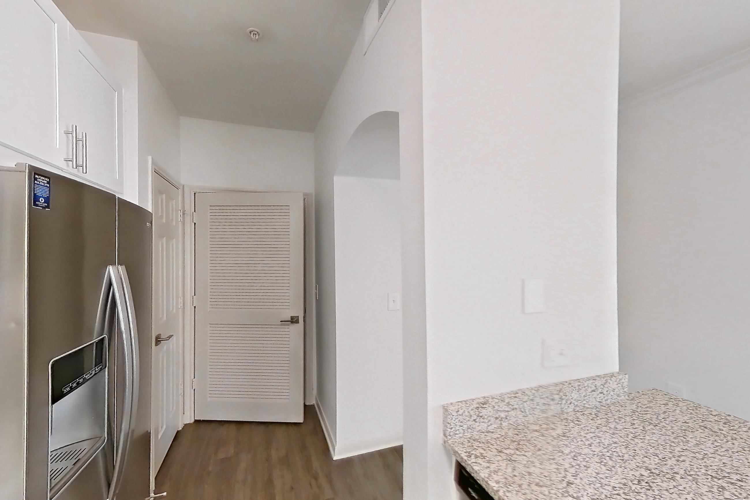 Kitchen in Apartment 332 at Cortland Ridglea, B1R - Milburn floor plan