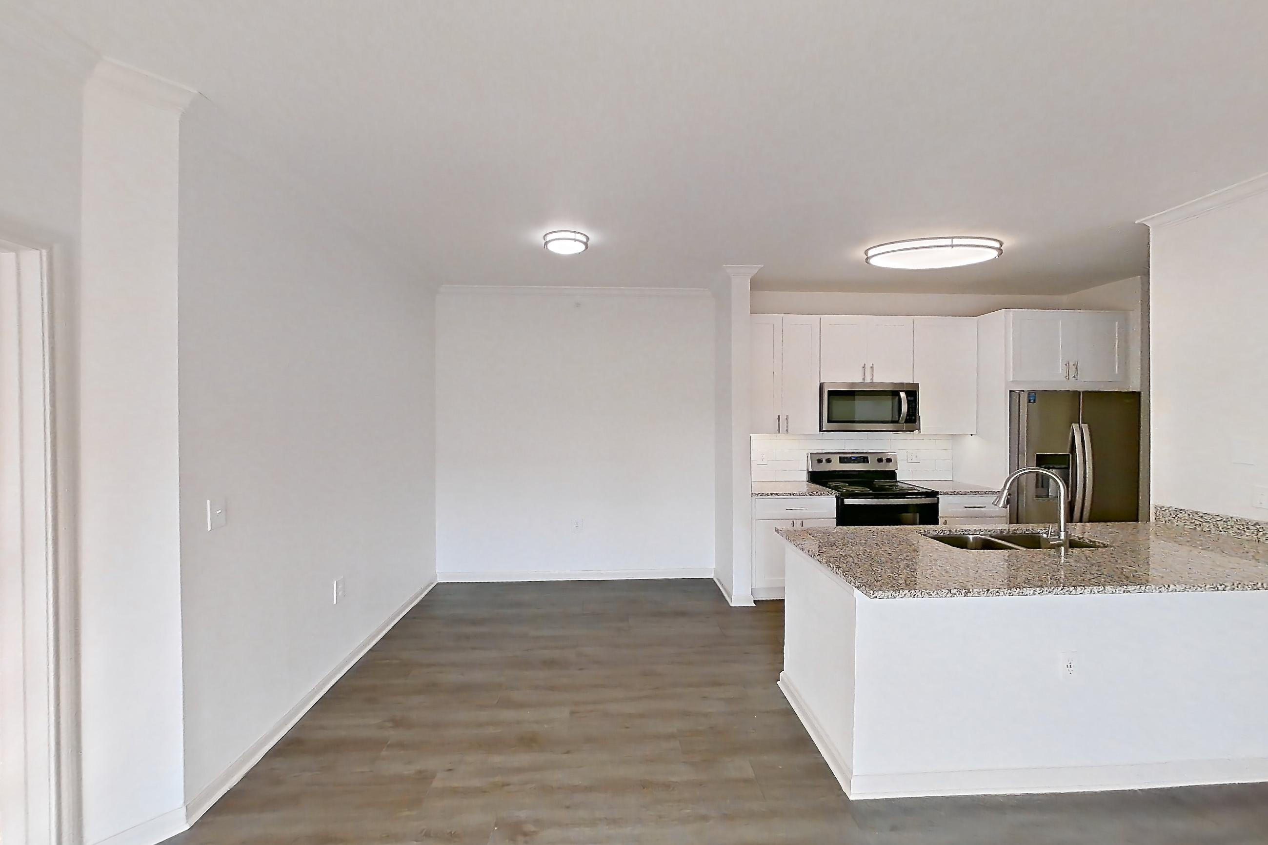 Living room in Apartment 332 at Cortland Ridglea, B1R - Milburn floor plan