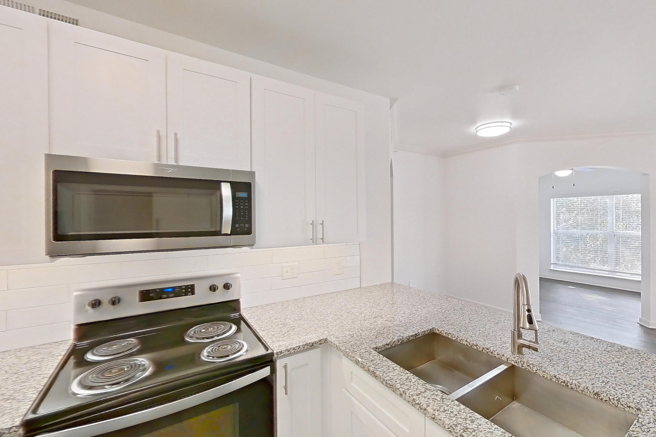 Kitchen in Apartment 638 at Cortland Ridglea, A9R - Houghton with Study floor plan