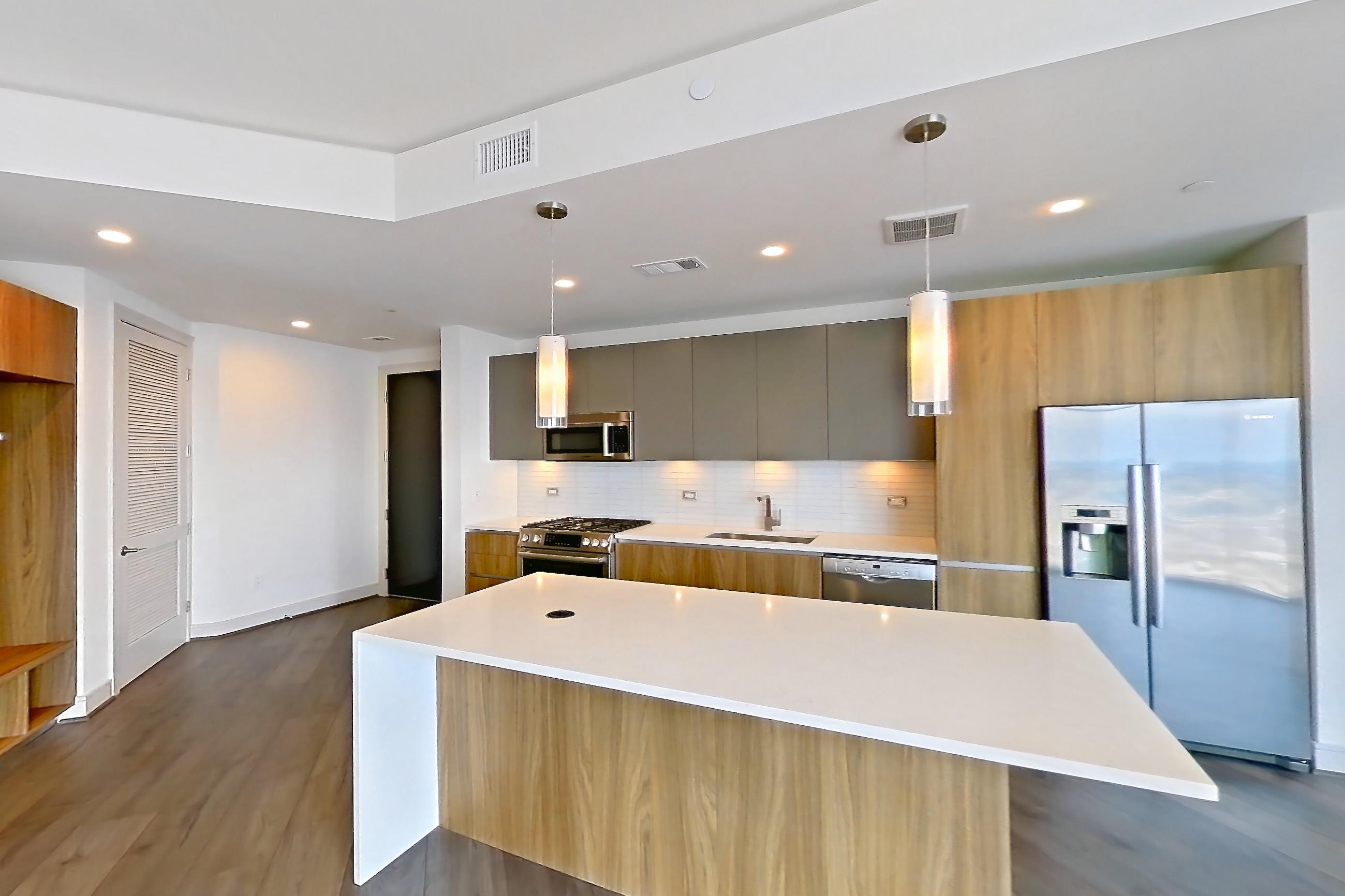 Living room in Apartment 4308 at Brava, A1 floor plan