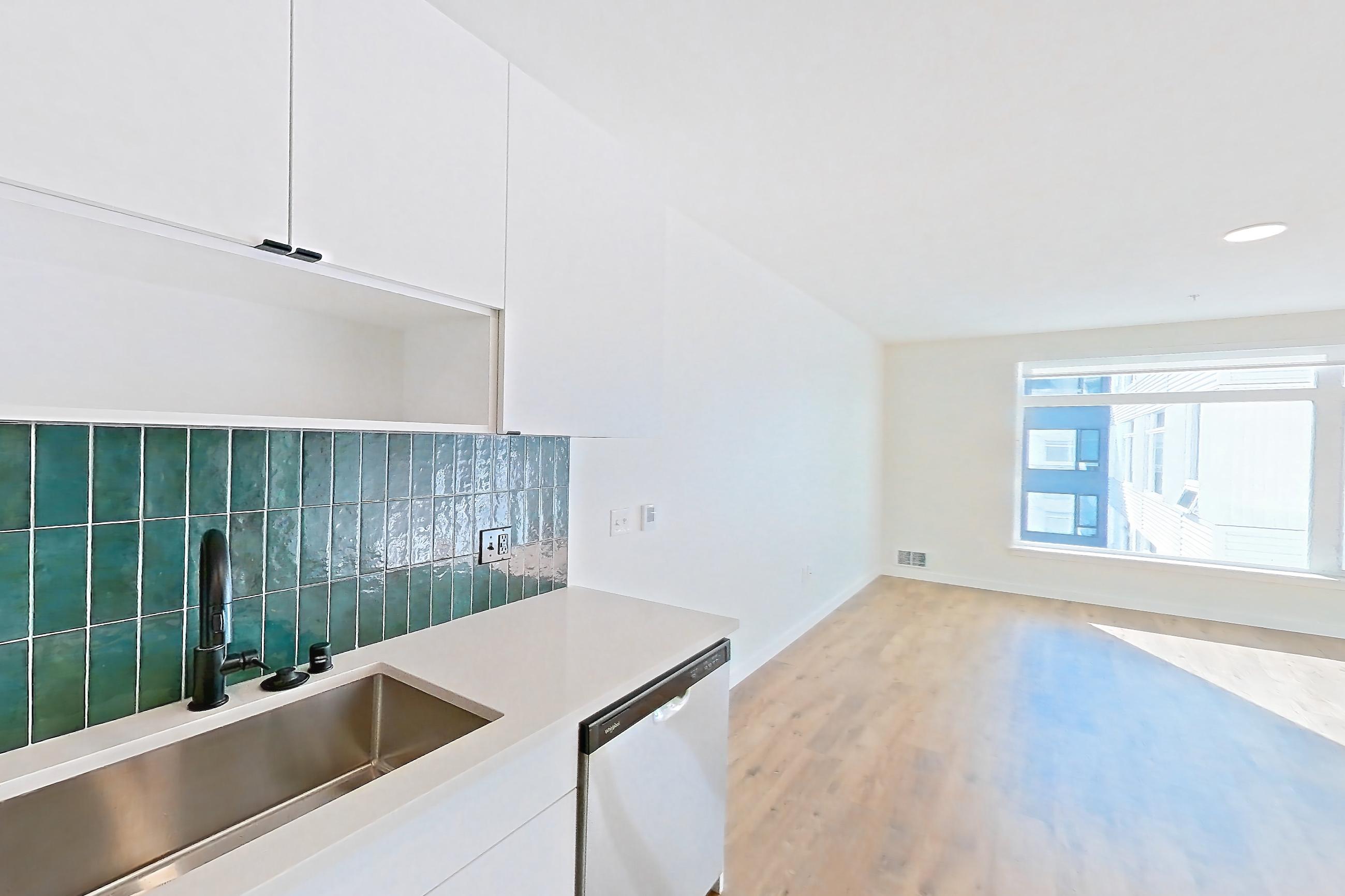 Kitchen in Apartment 630 at Cascara, Open 1x1 - Income Restricted floor plan