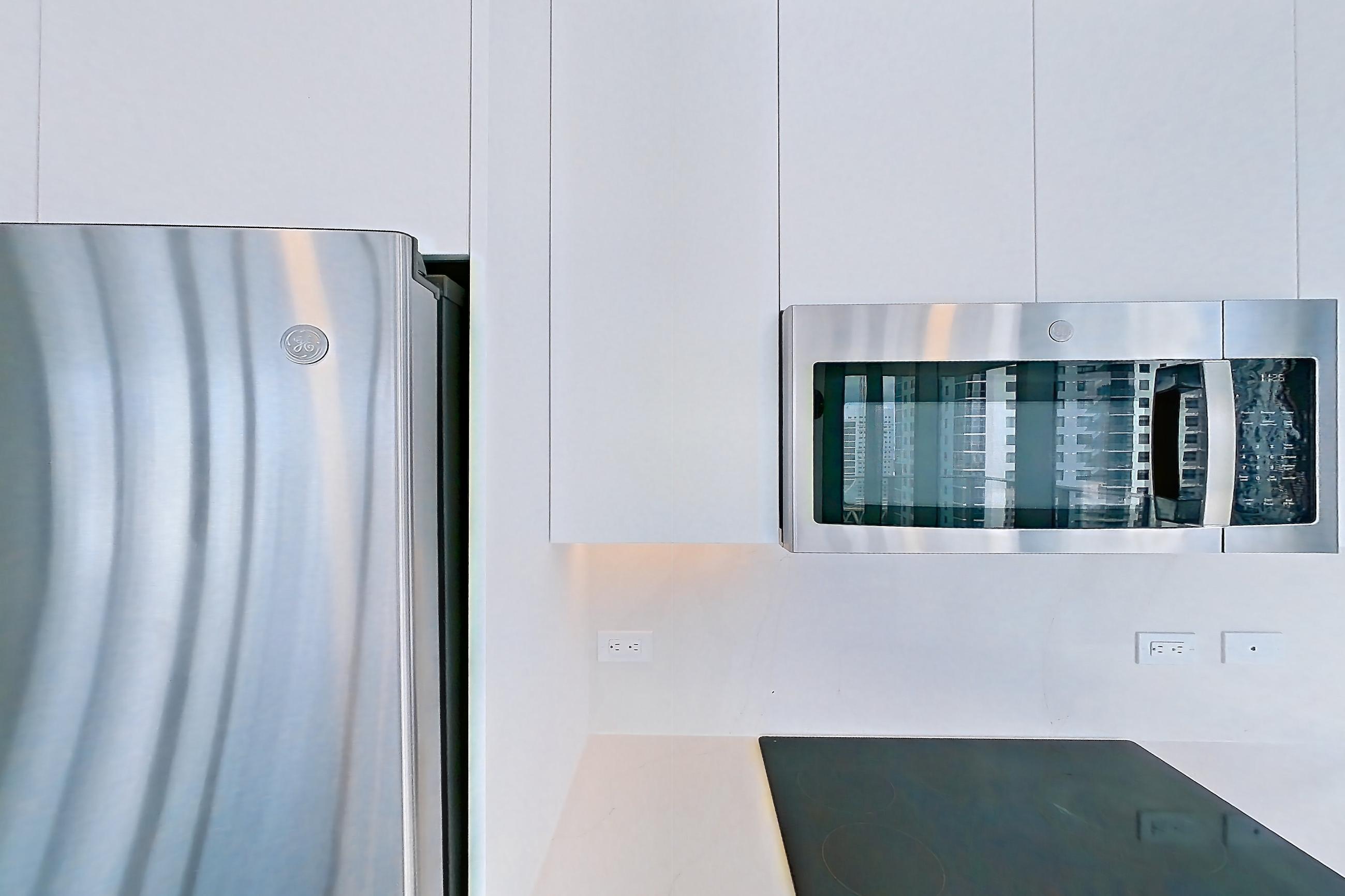Kitchen in Apartment 2415 at Miami World Tower, A18 floor plan
