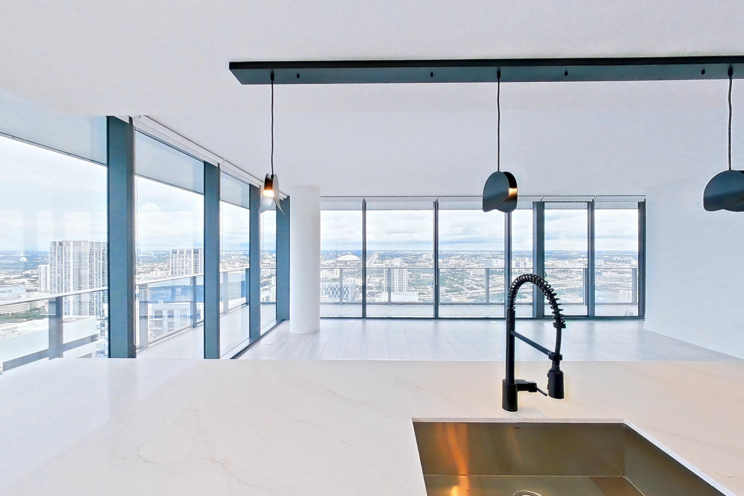 Kitchen in Apartment 5215 at Miami World Tower, B17 floor plan