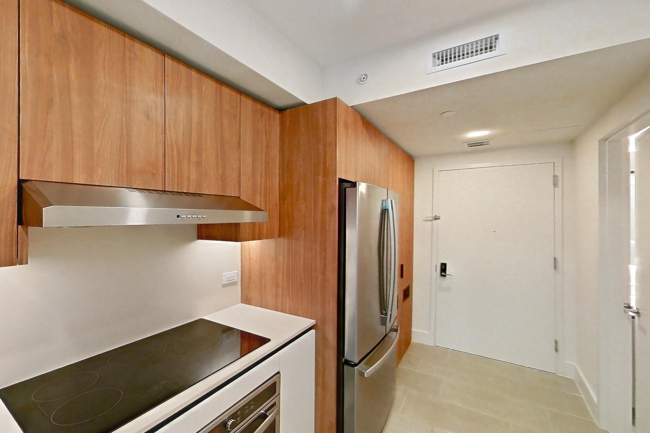 Kitchen in Apartment 0304 at Miami World Tower, S1 floor plan