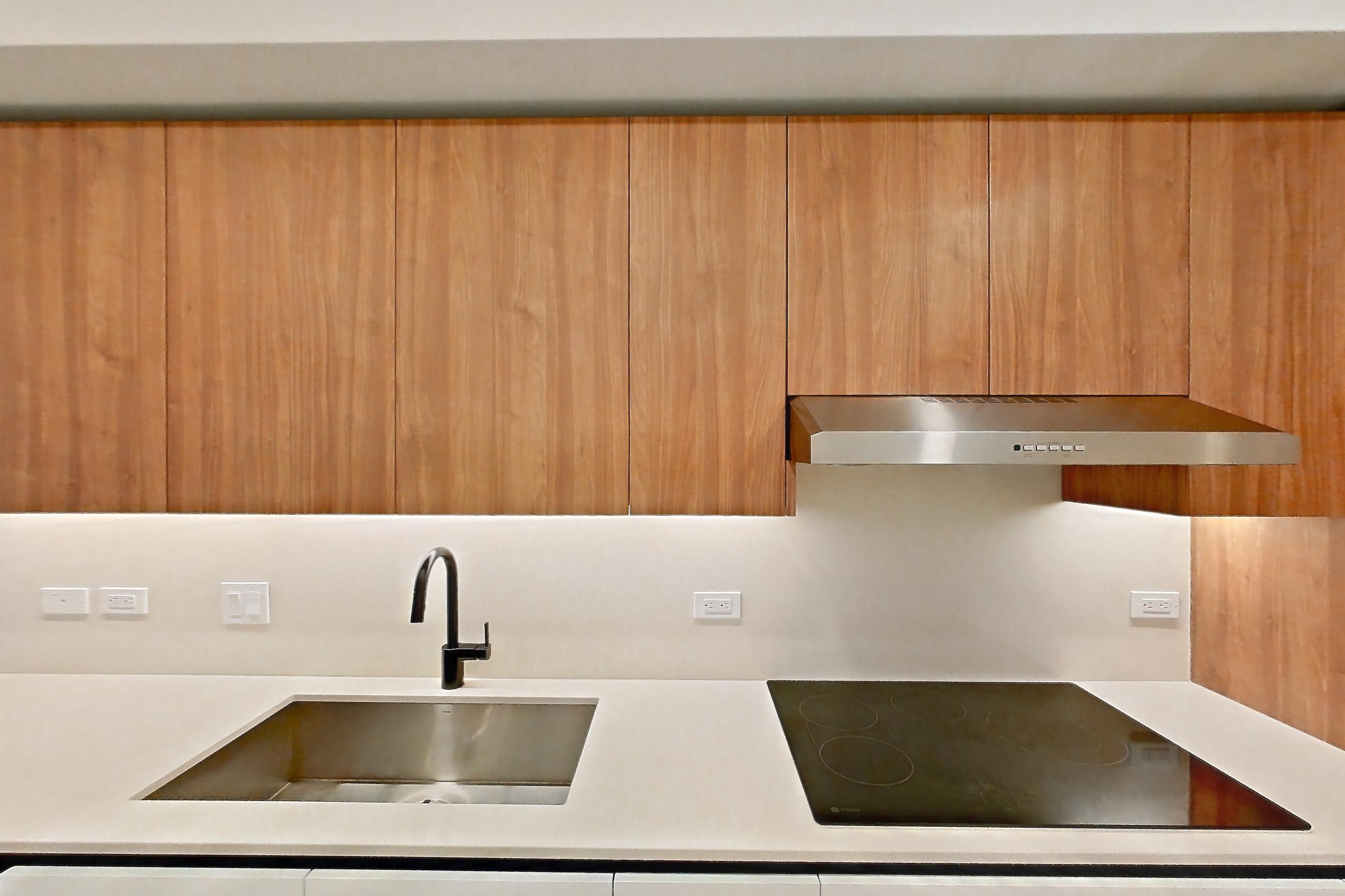Kitchen in Apartment 0304 at Miami World Tower, S1 floor plan