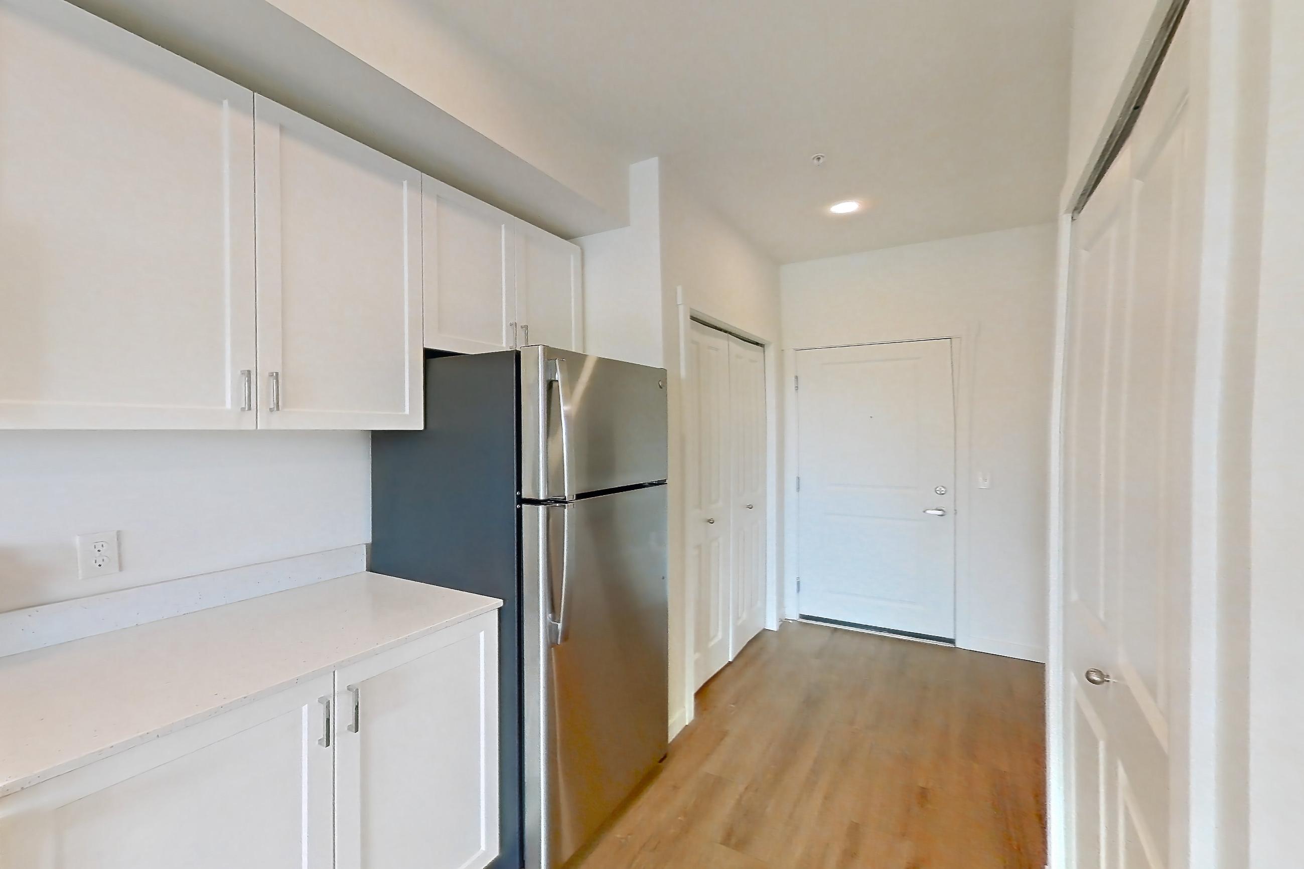 Kitchen in Apartment 249 at The Eddy Apartments, Wave floor plan