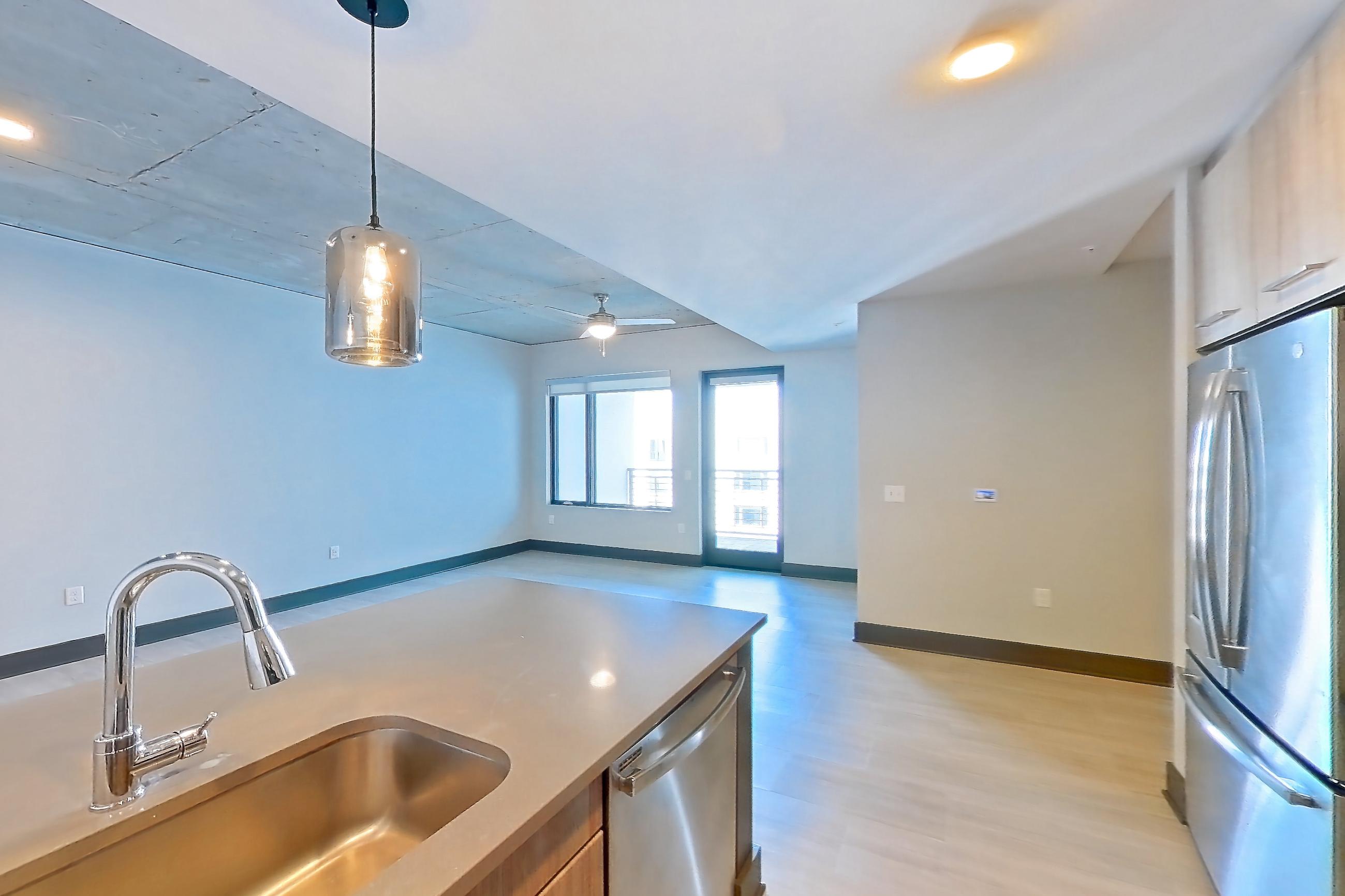 Kitchen in Apartment 1131 at Cortland Glenwood South, A38 floor plan