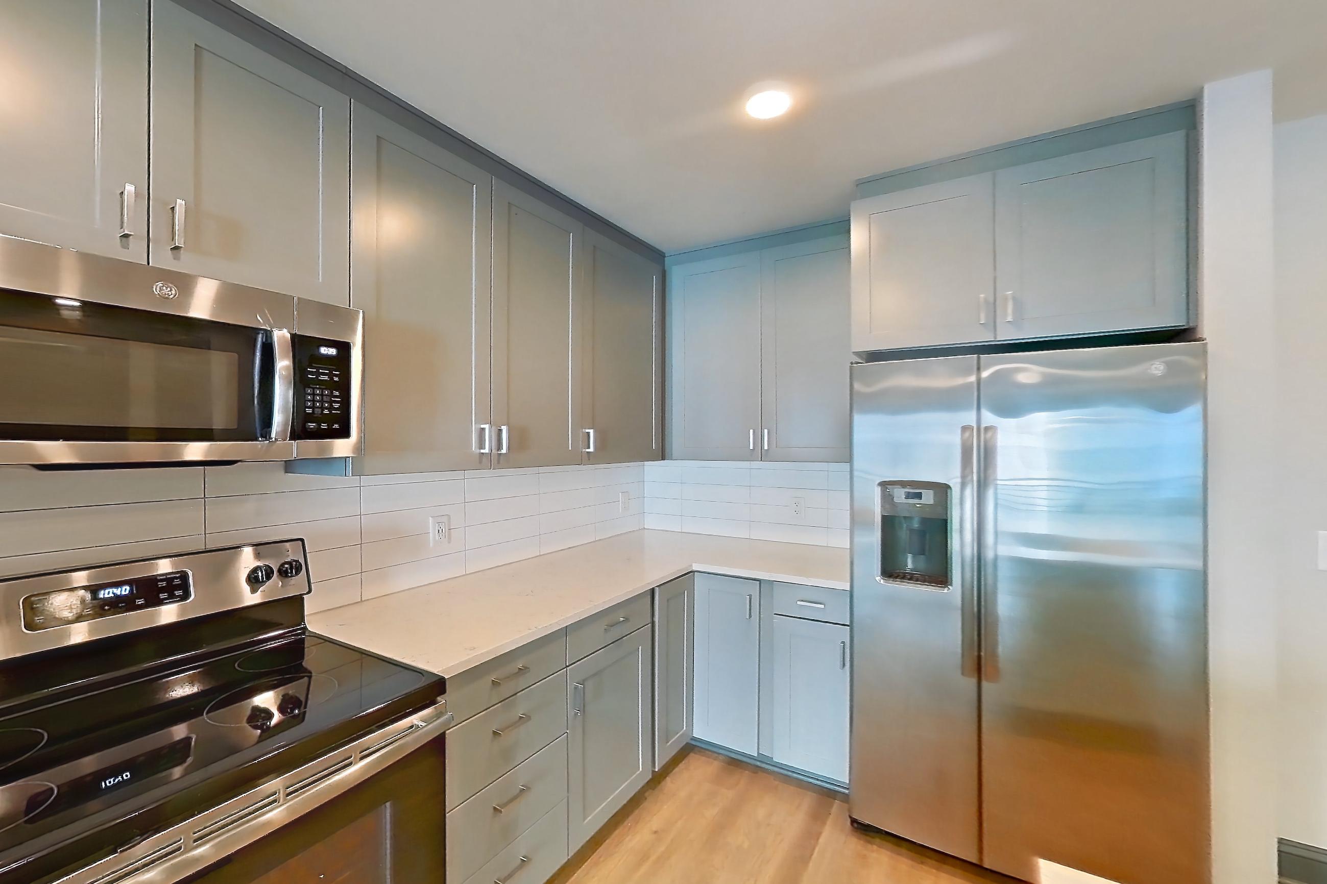 Kitchen in Apartment 639 at Cortland Glenwood South, A21 floor plan