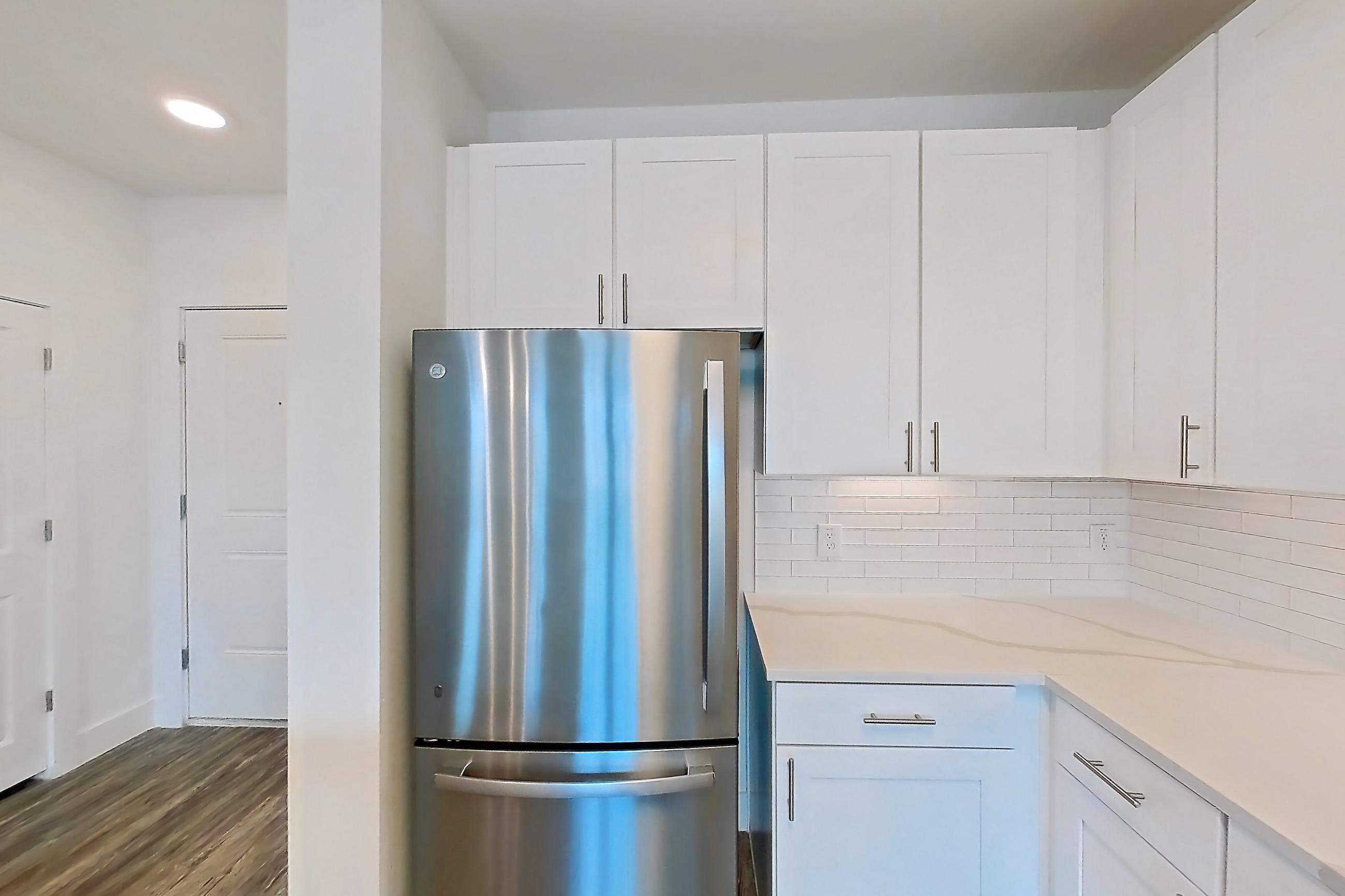 Kitchen in a 1C floor plan apartment, representative of Apartment 06205 at Embree Hill