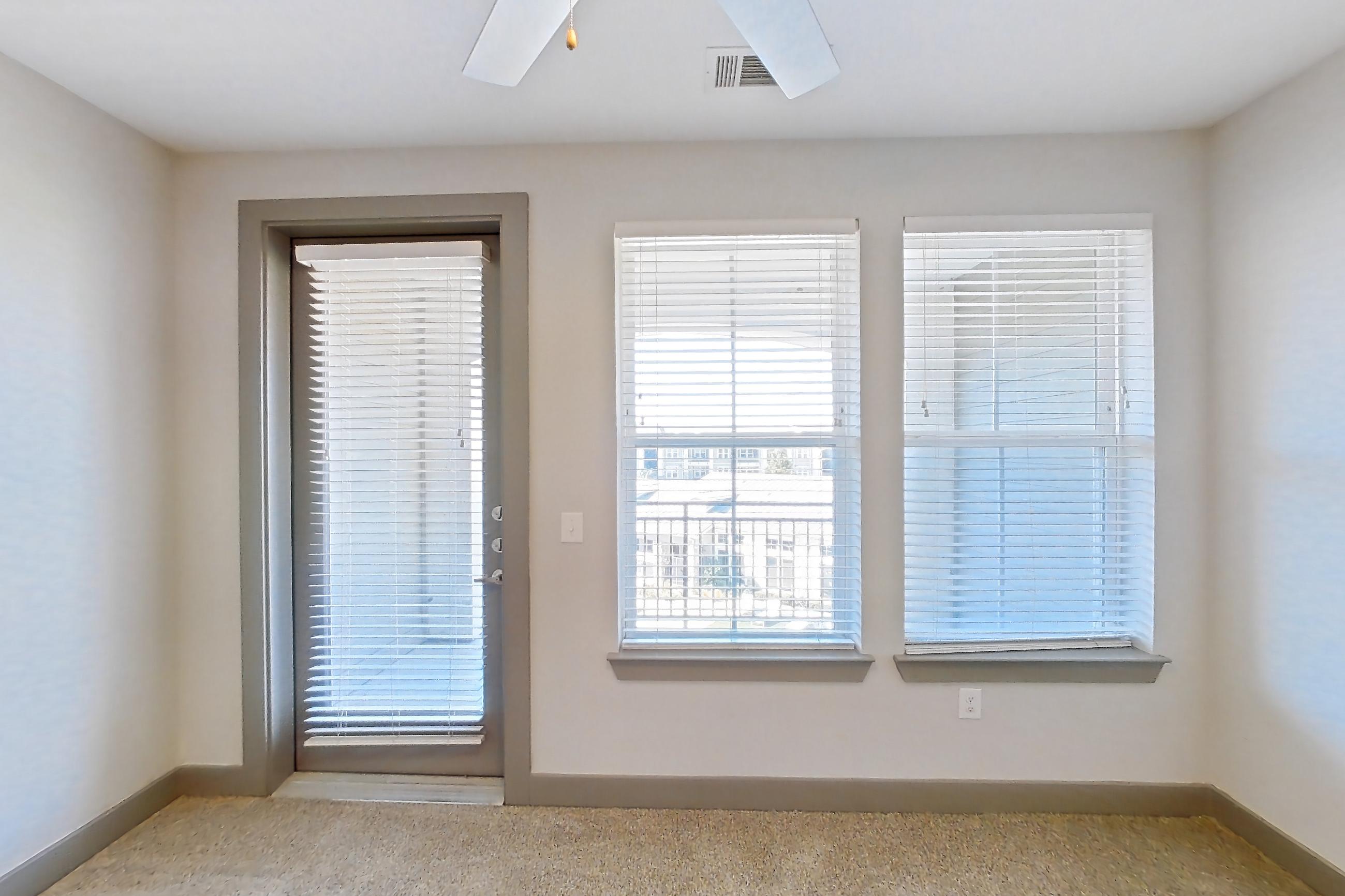 Living room with light carpet, Apartment 05302 at Embree Hill
