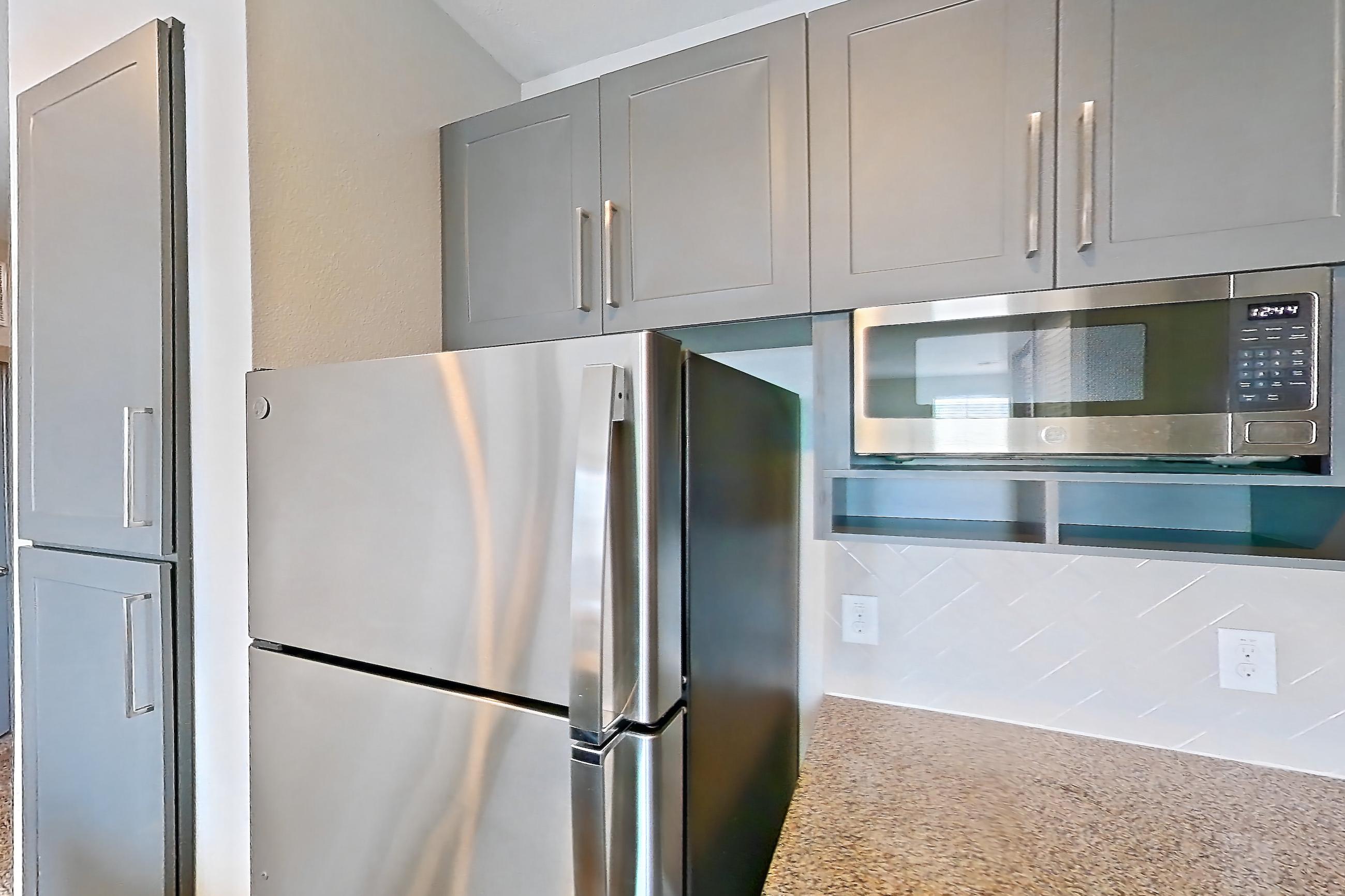 Kitchen in a 2C floor plan apartment, representative of Apartment 01209 at Embree Hill