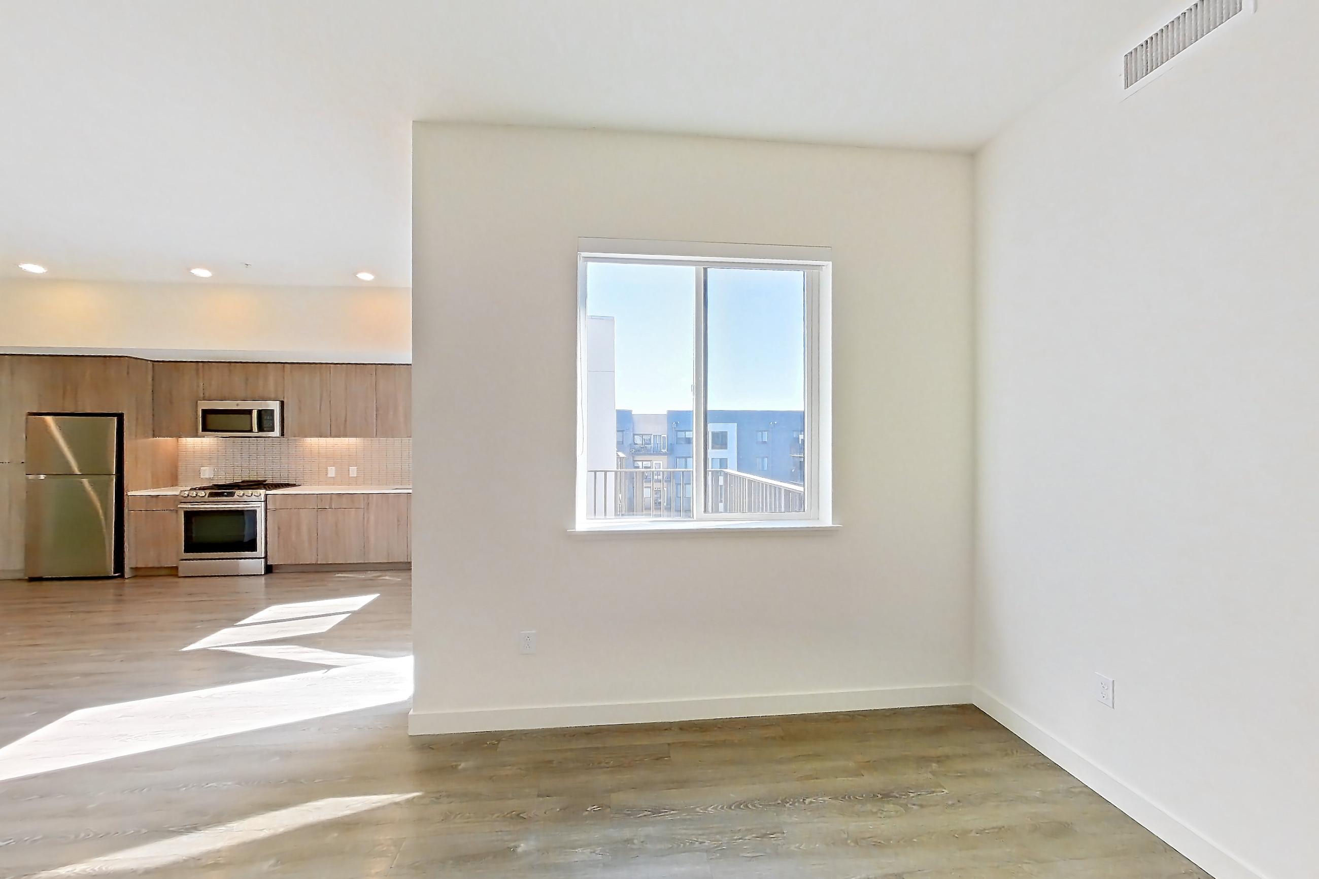 Dining room, Apartment 0-812 at Webster Eleven
