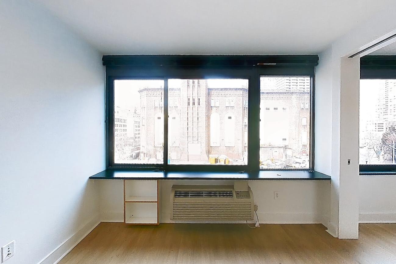 Living room with air conditioning and city view, Apartment SAB-0407 at Sable