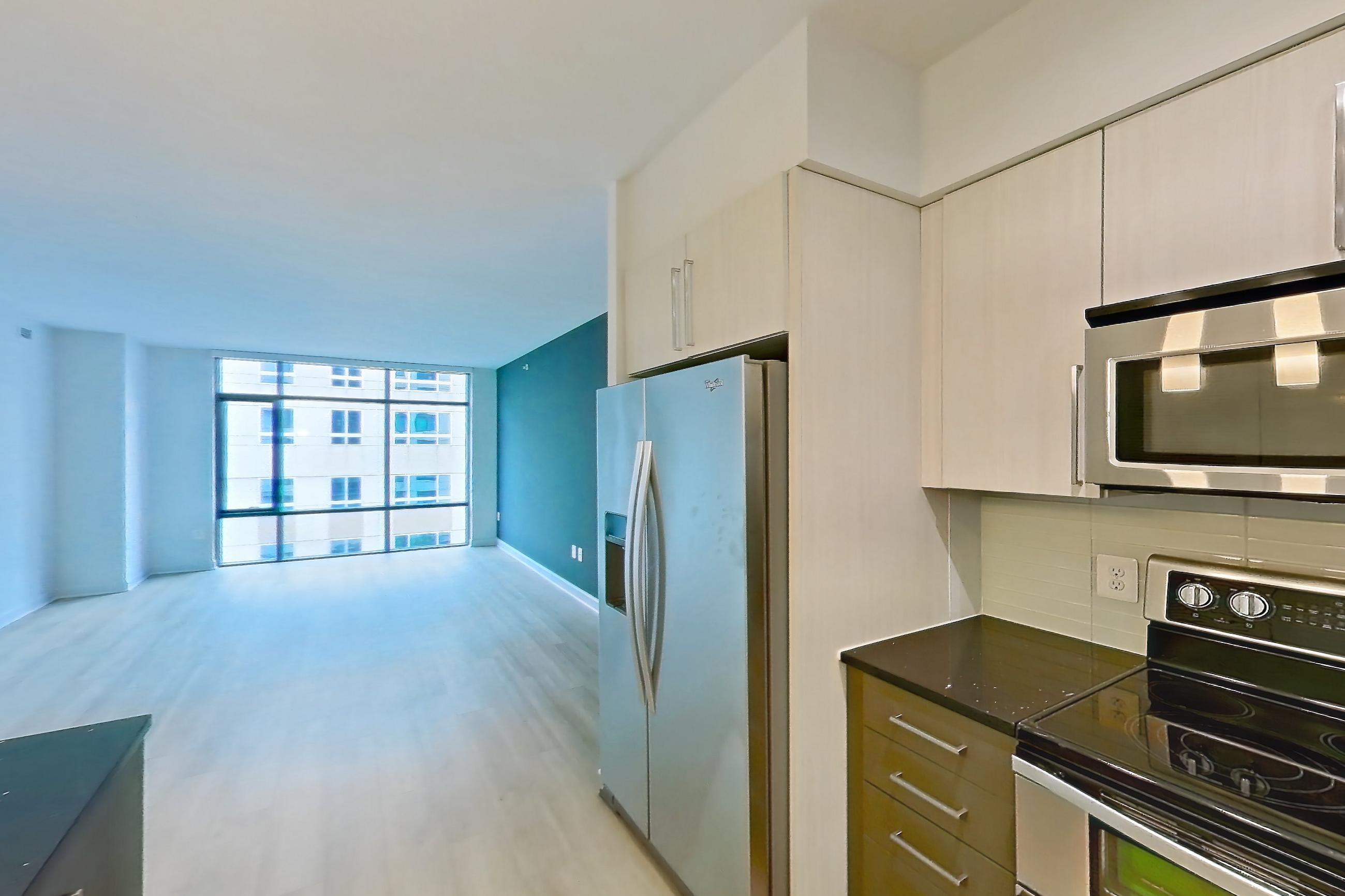 Kitchen in Apartment 0521 at Latitude, A1 floor plan