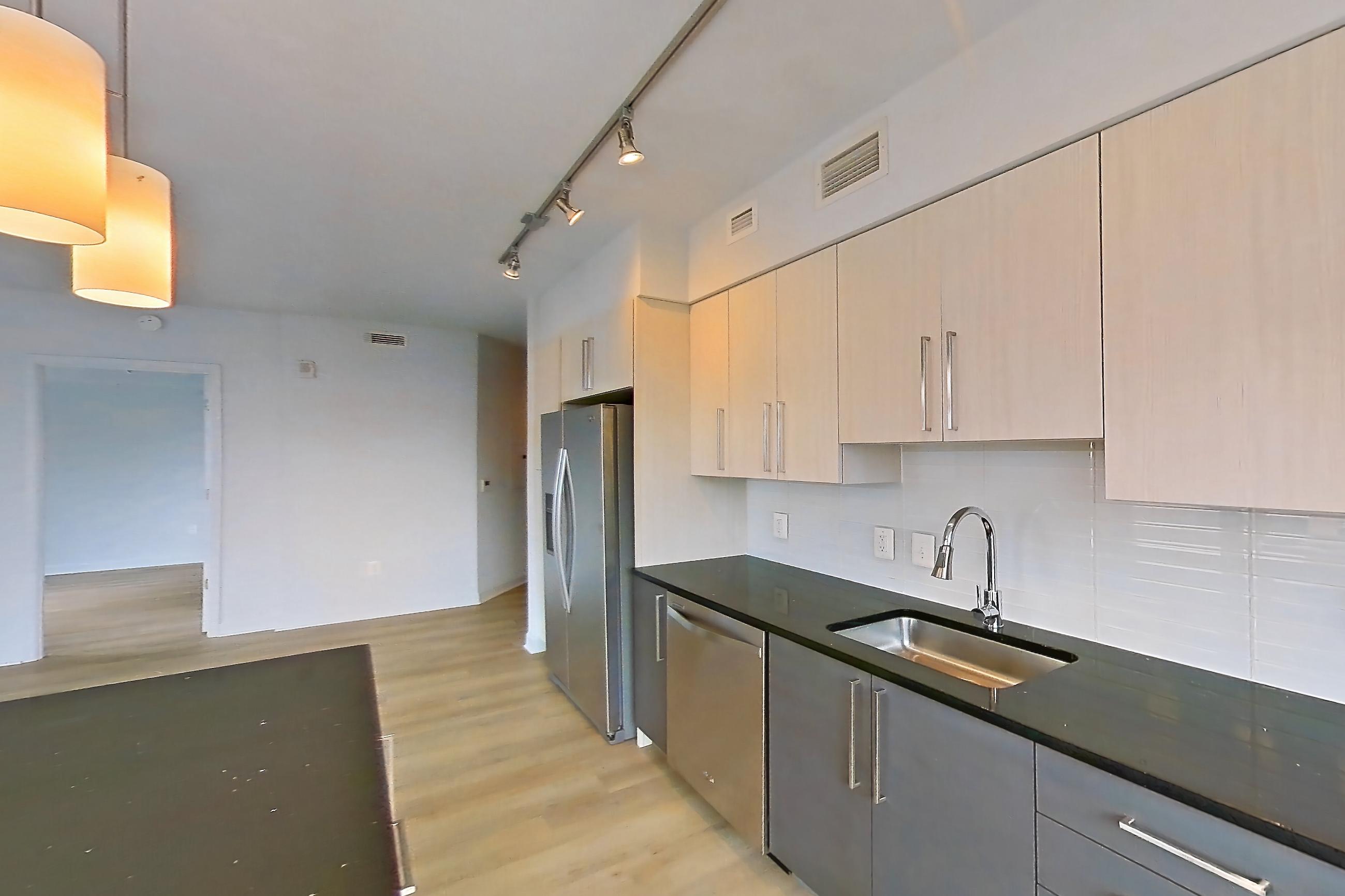Kitchen in Apartment 0903 at Latitude, B1 floor plan