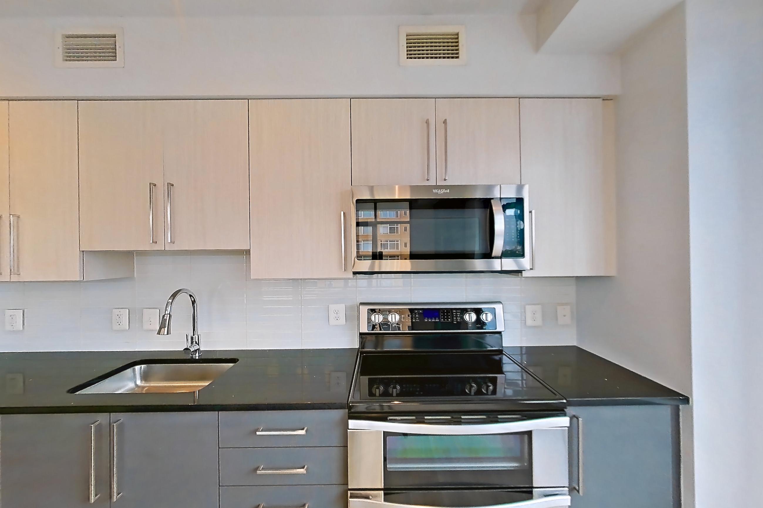 Kitchen in Apartment 0903 at Latitude, B1 floor plan