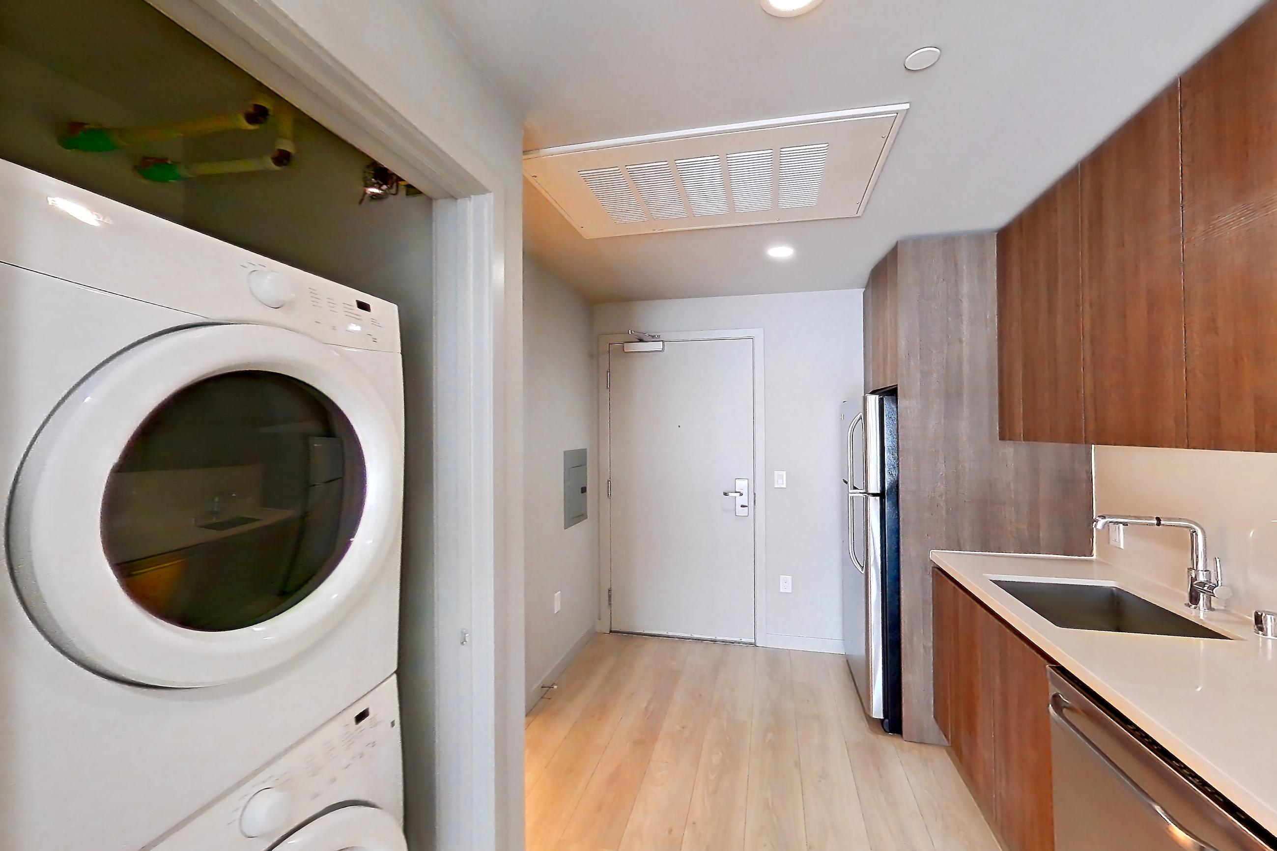 Kitchen in Apartment 0-5058 at Eighth and Grand, 0A floor plan