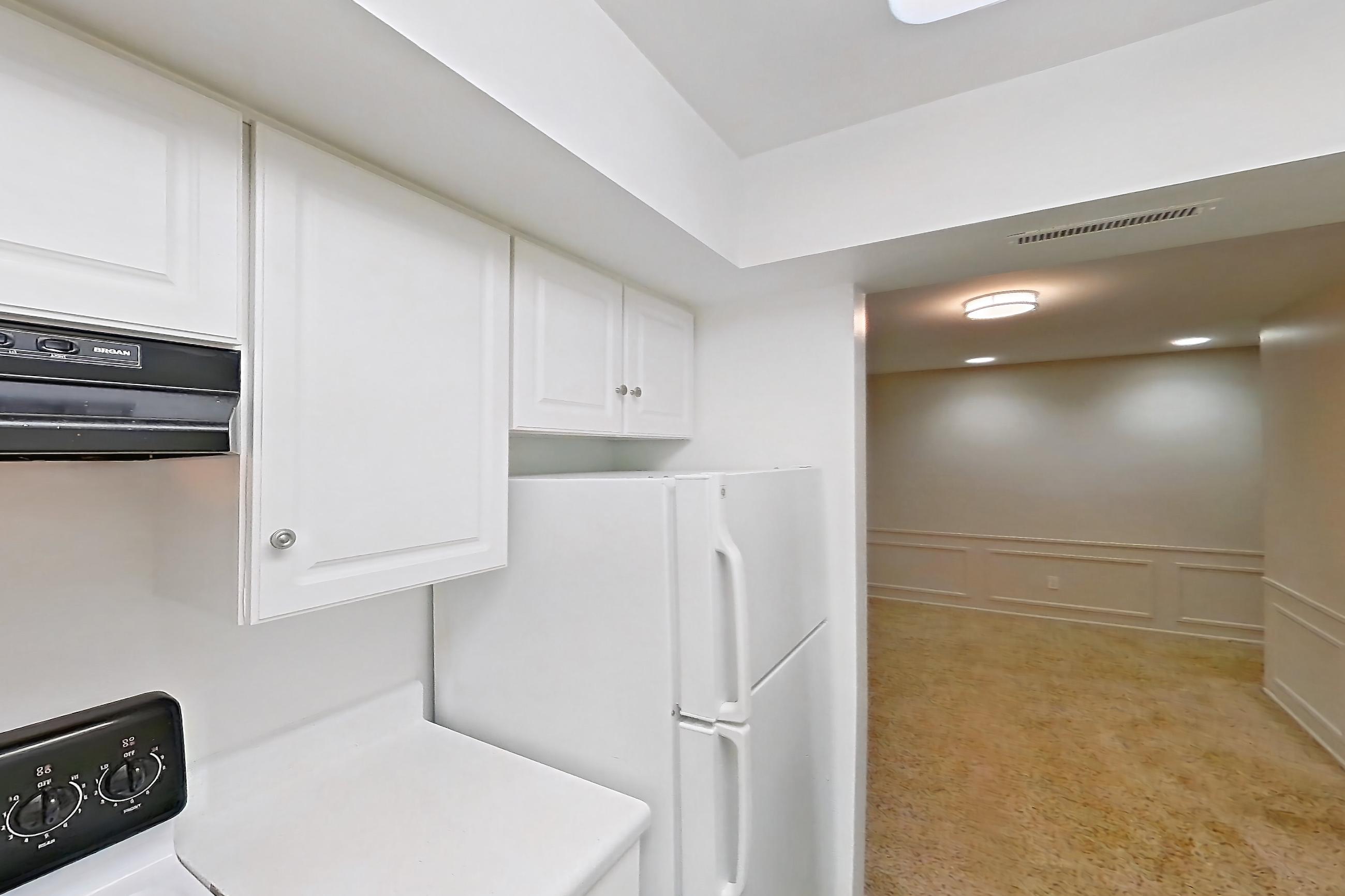 Kitchen in a Black Prince floor plan apartment, representative of Apartment 526010ST at Canterbury Green