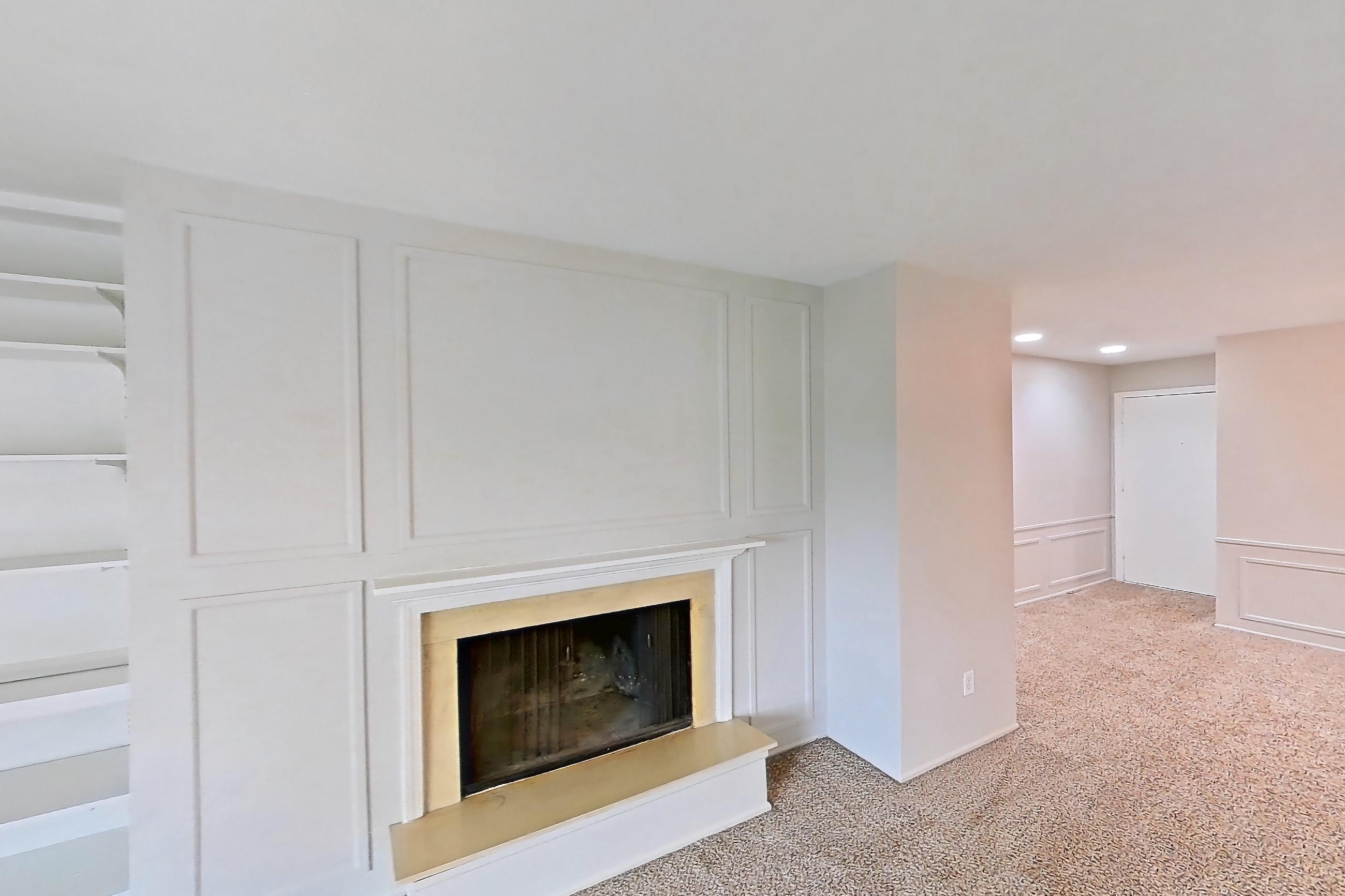 Living room in a Black Prince floor plan apartment, representative of Apartment 526010ST at Canterbury Green