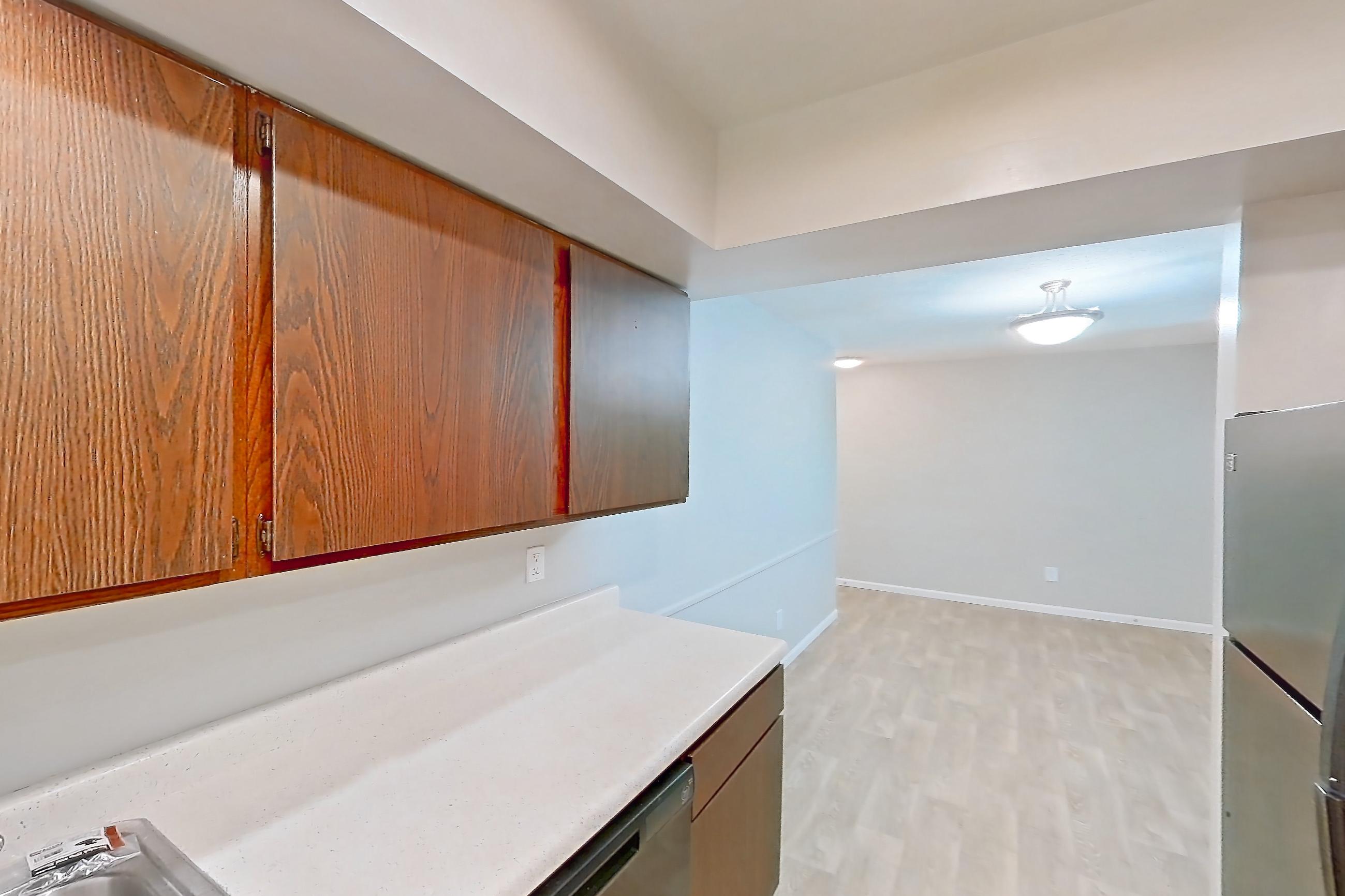 Kitchen in a Chesterfield floor plan apartment, representative of Apartment 5308-2ST at Canterbury Green