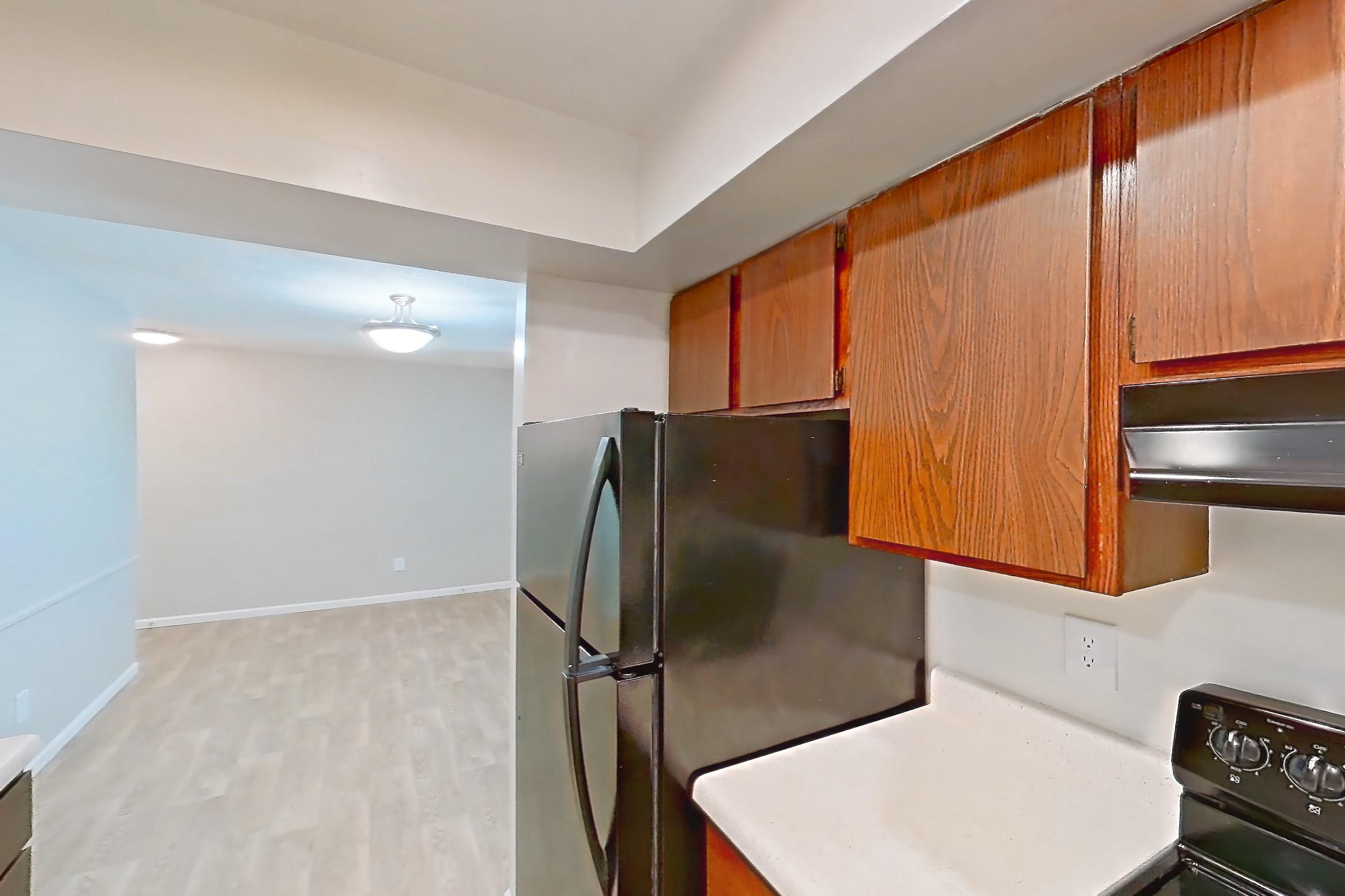Kitchen in a Chesterfield floor plan apartment, representative of Apartment 5308-2ST at Canterbury Green