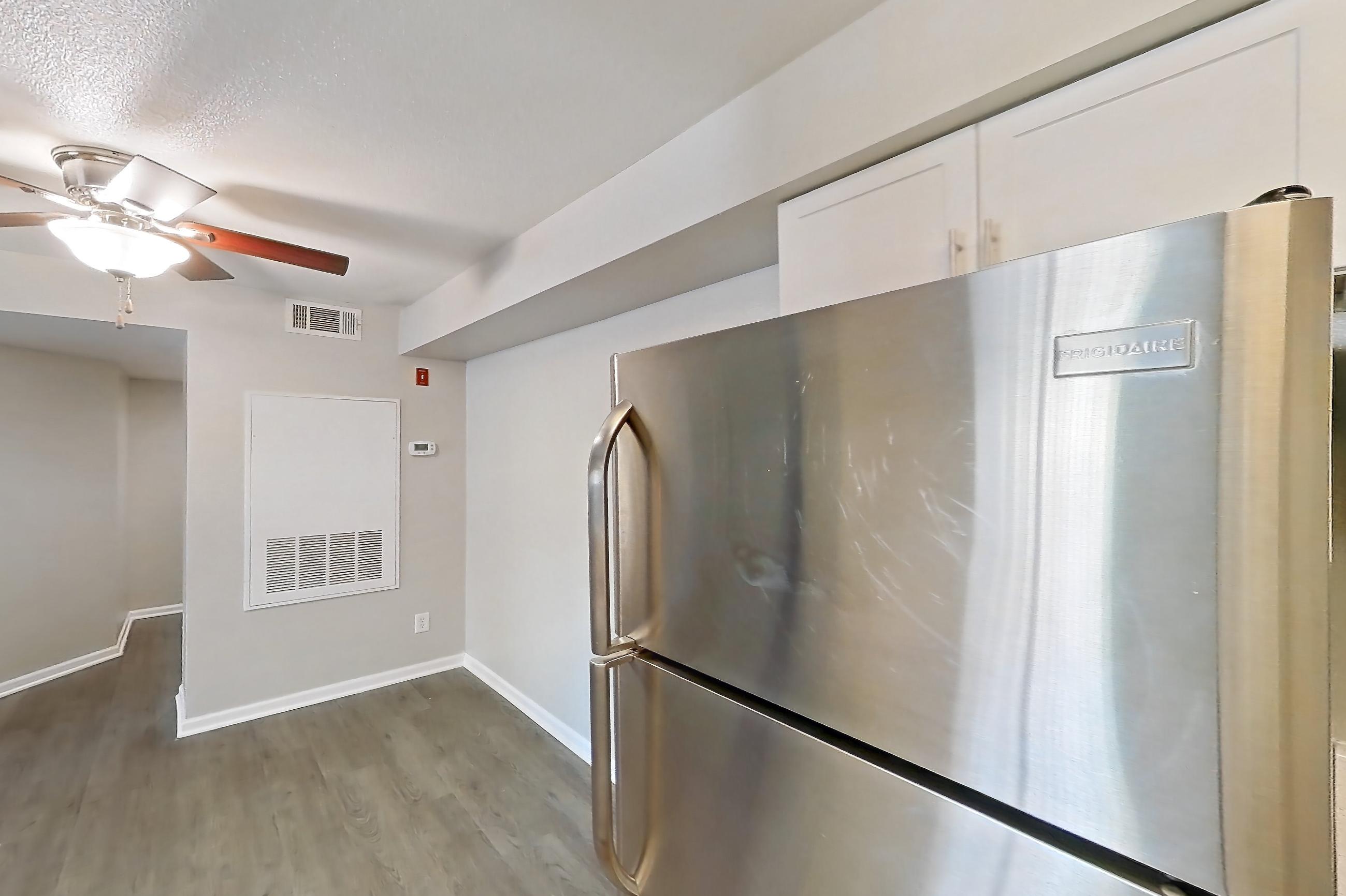 Kitchen in a 2A floor plan apartment, representative of Apartment 13-1090 at Xander 3900