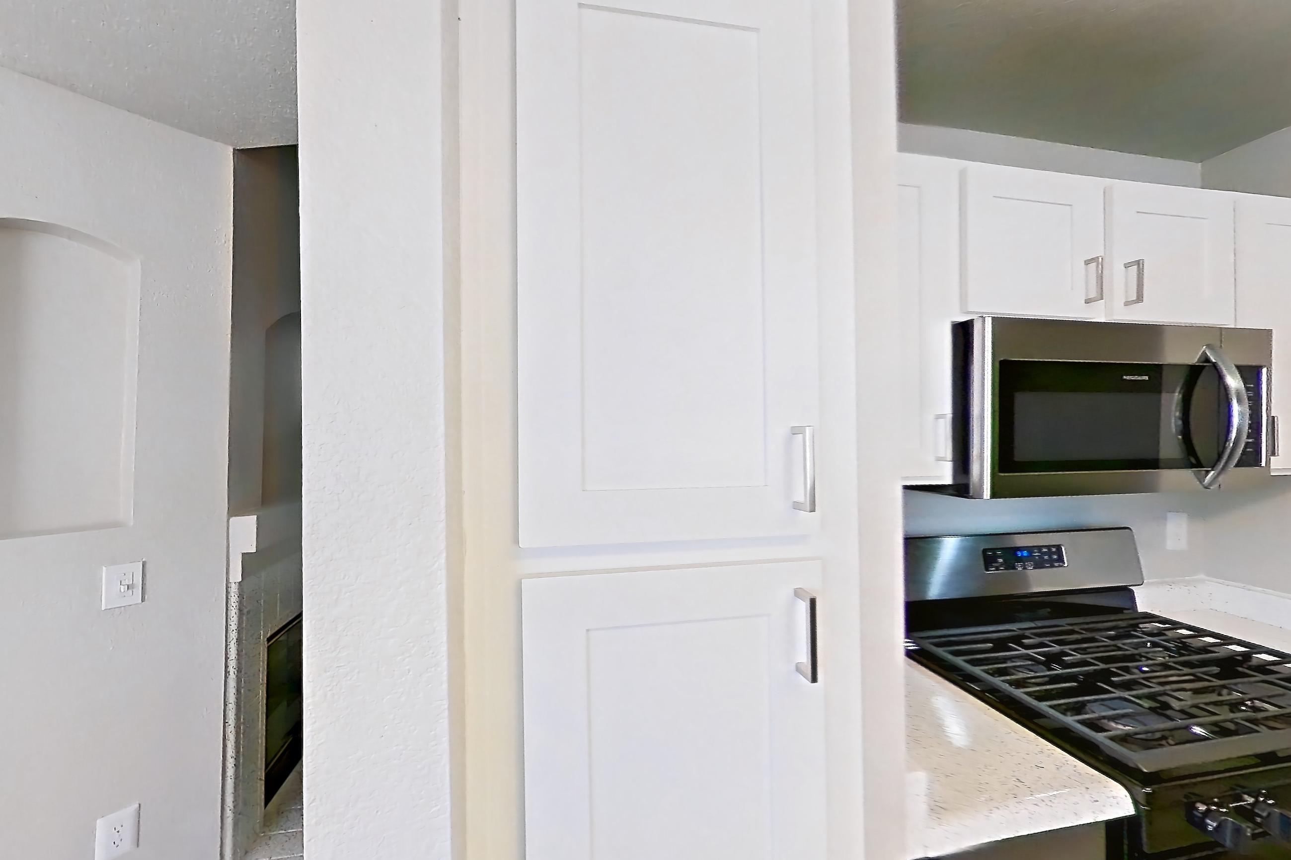 Kitchen in a 2A floor plan apartment, representative of Apartment 2135 at Vintage Pointe