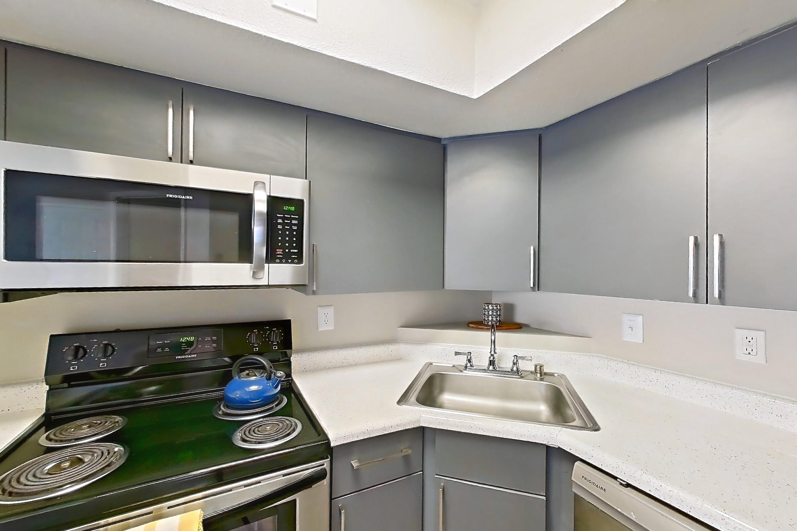 Kitchen in Apartment 1062 at The Met Las Vegas, 1A floor plan