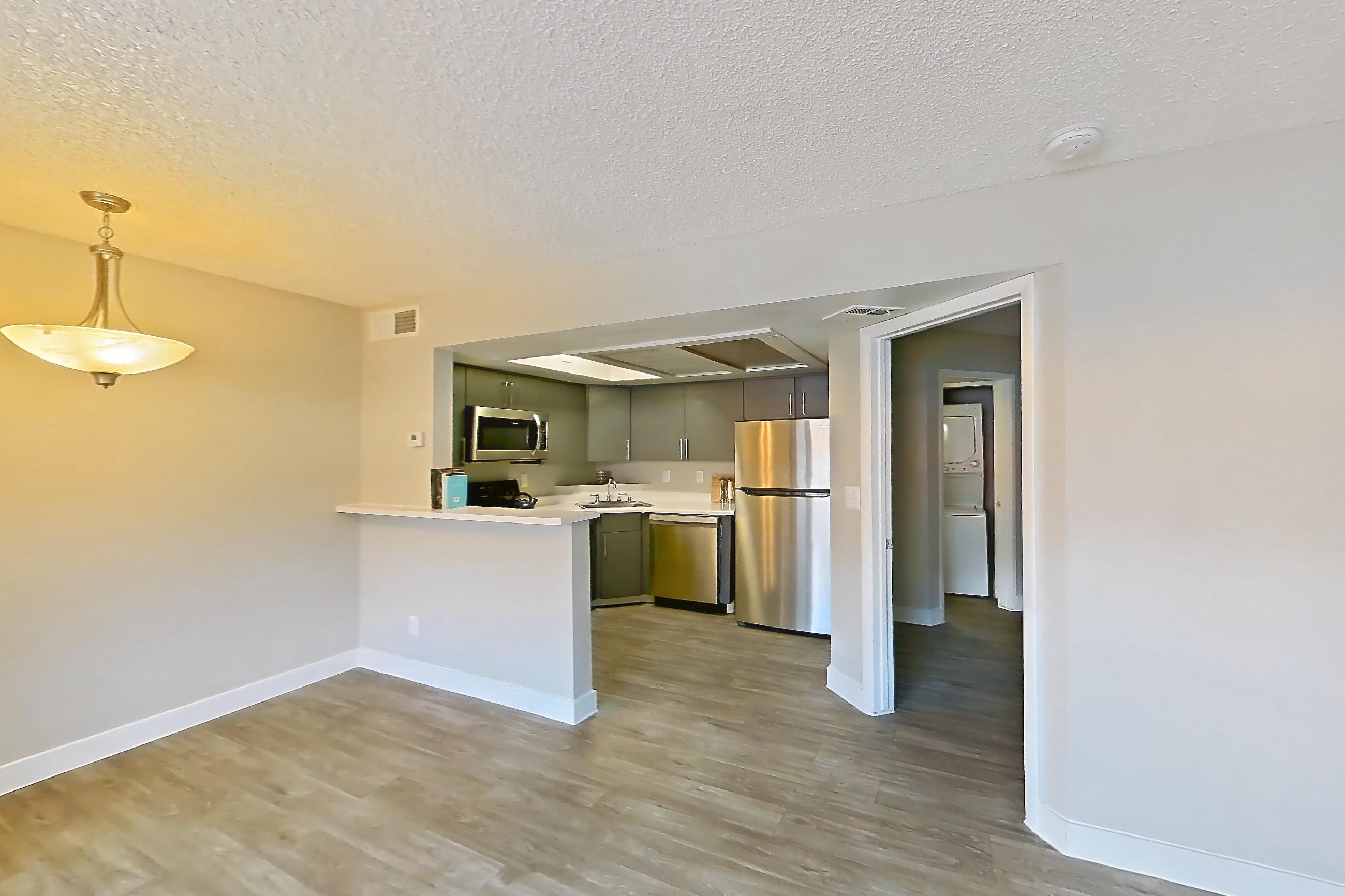 Living room in Apartment 1062 at The Met Las Vegas, 1A floor plan