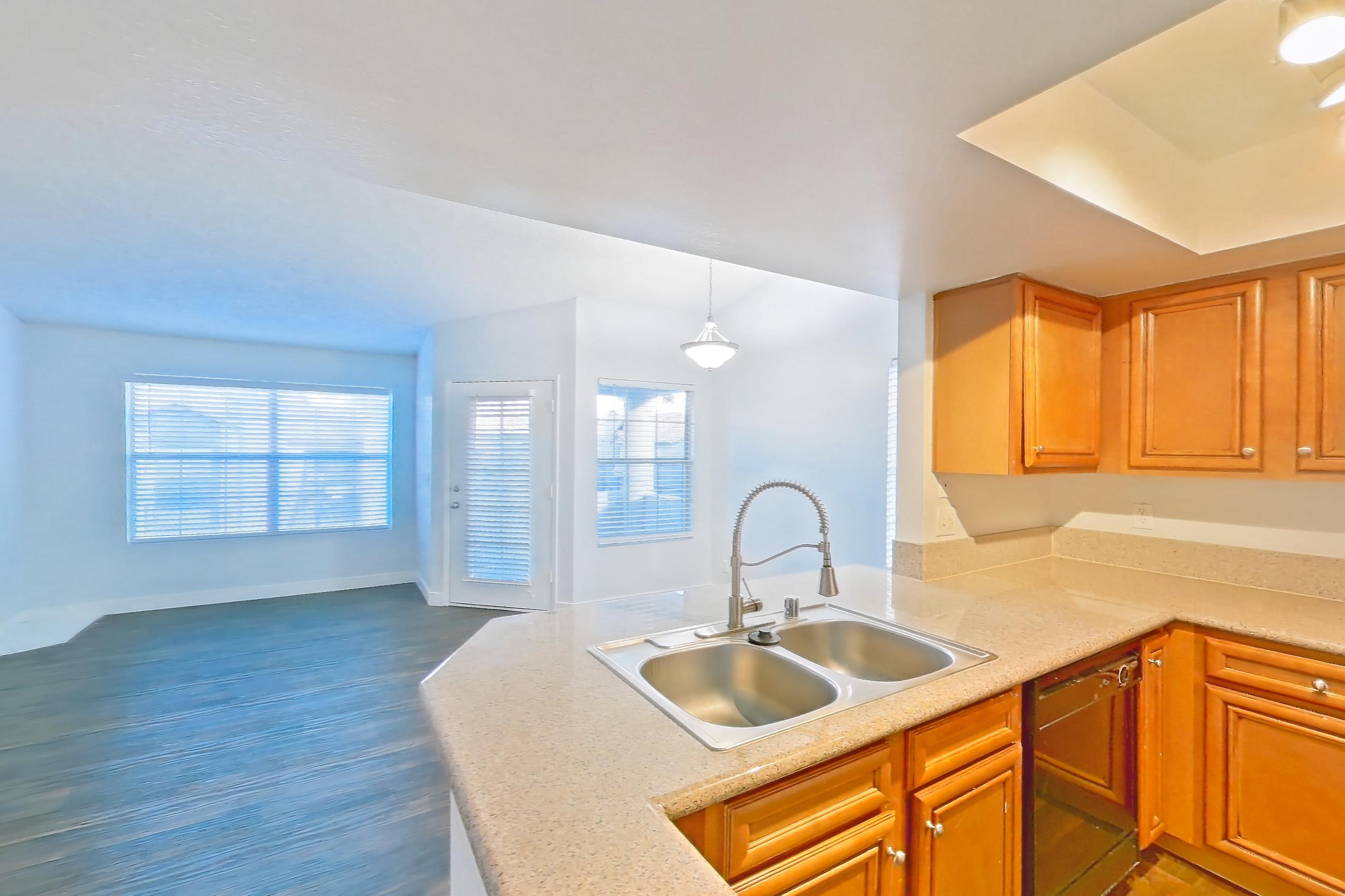 Kitchen in Apartment 2177 at The Met Las Vegas, 1B floor plan