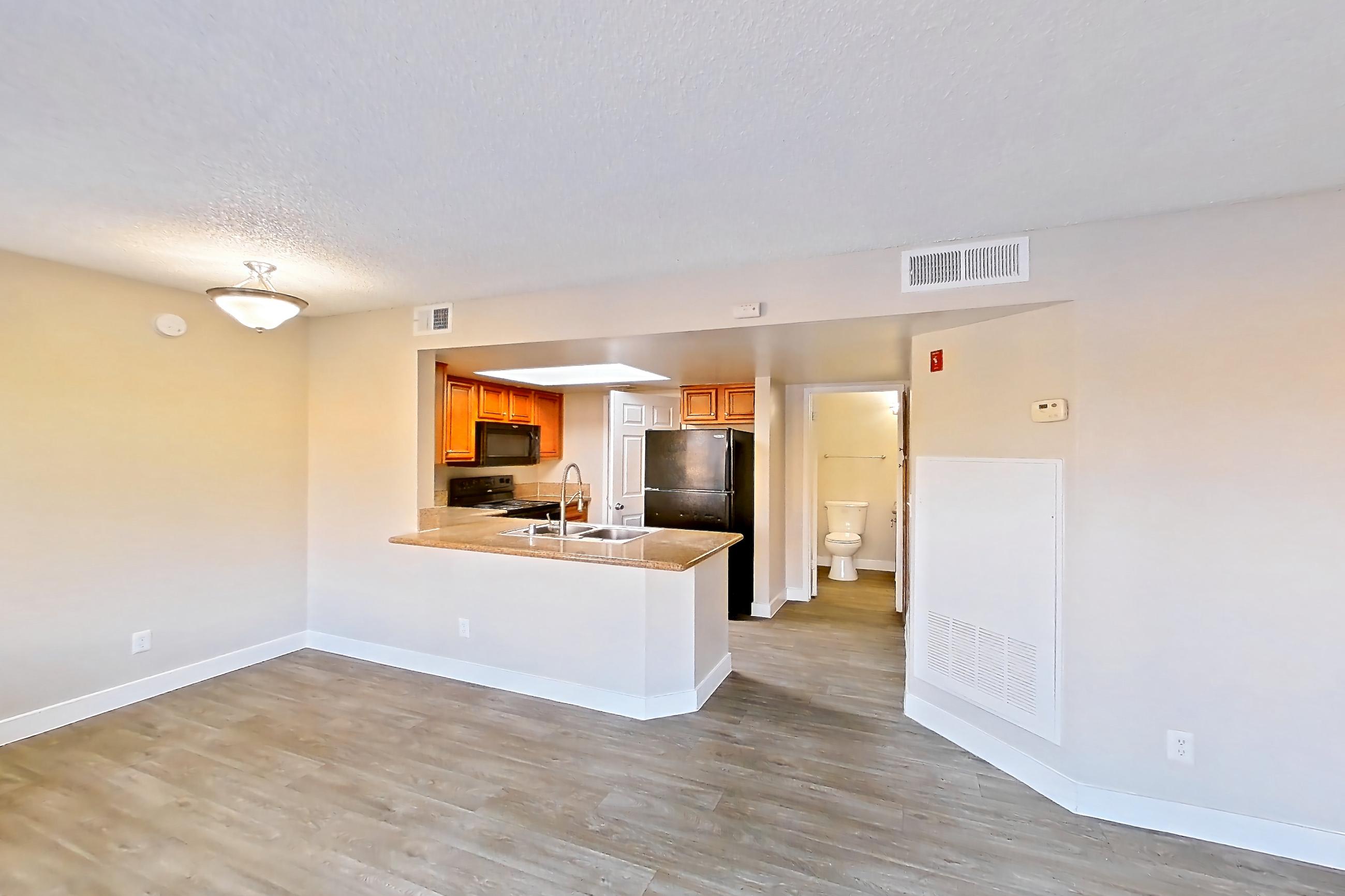 Living room, Apartment 1009 at The Met Las Vegas