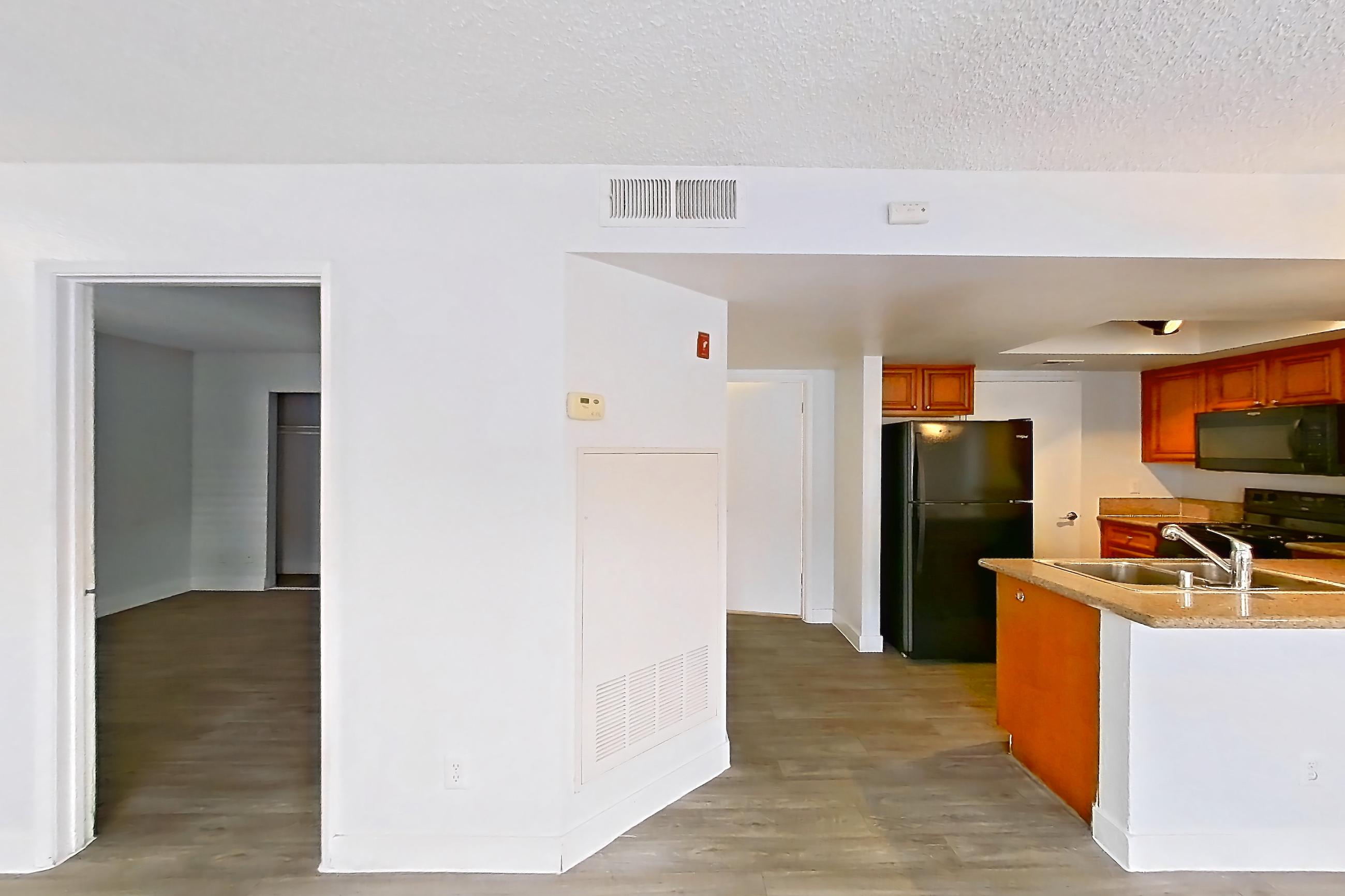 Living room, Apartment 1178 at The Met Las Vegas