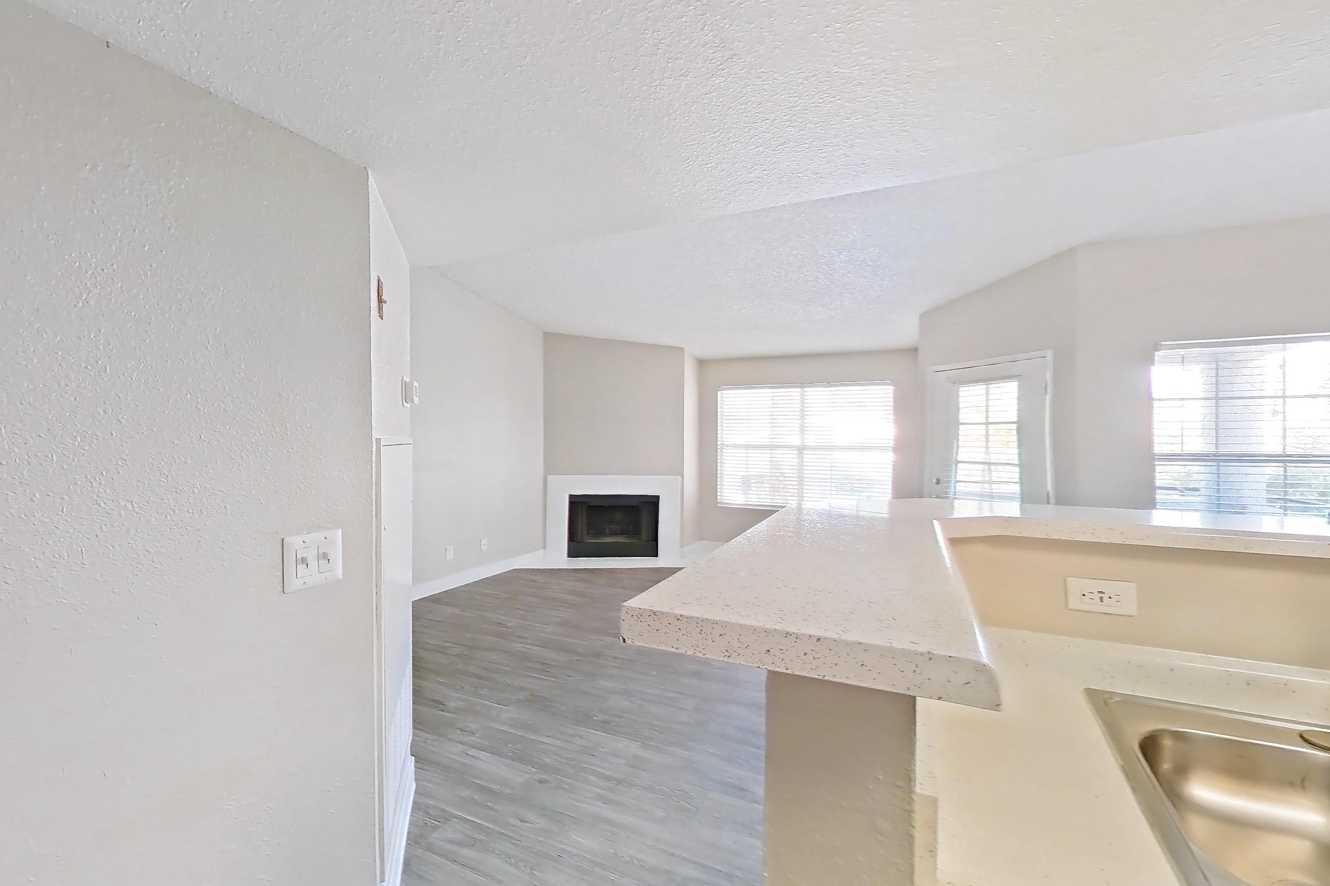 Kitchen in Apartment 2105 at The Met Las Vegas, 2A floor plan