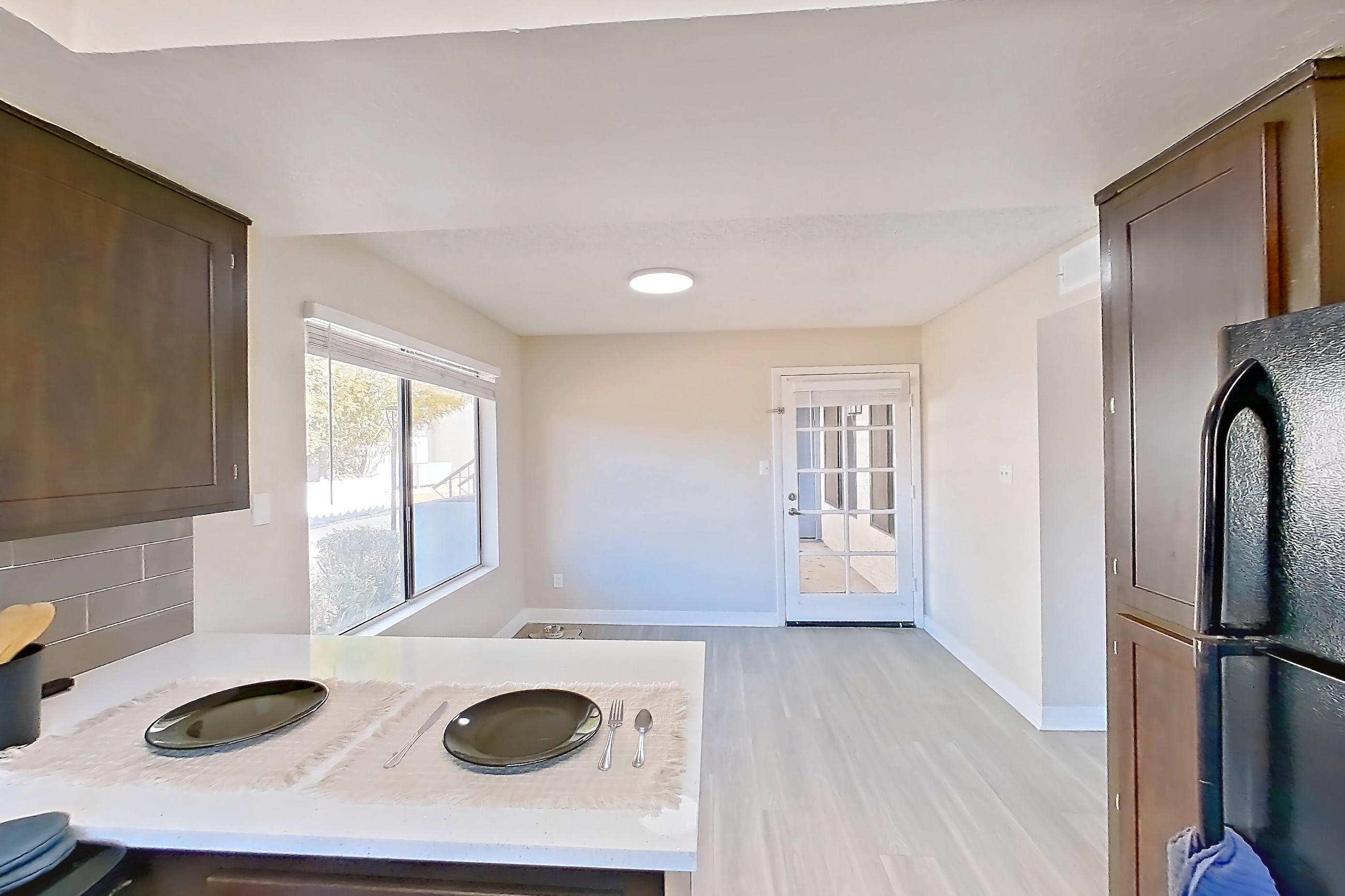 Kitchen in Apartment a-1102 at Arches at Hidden Creek, 3A floor plan