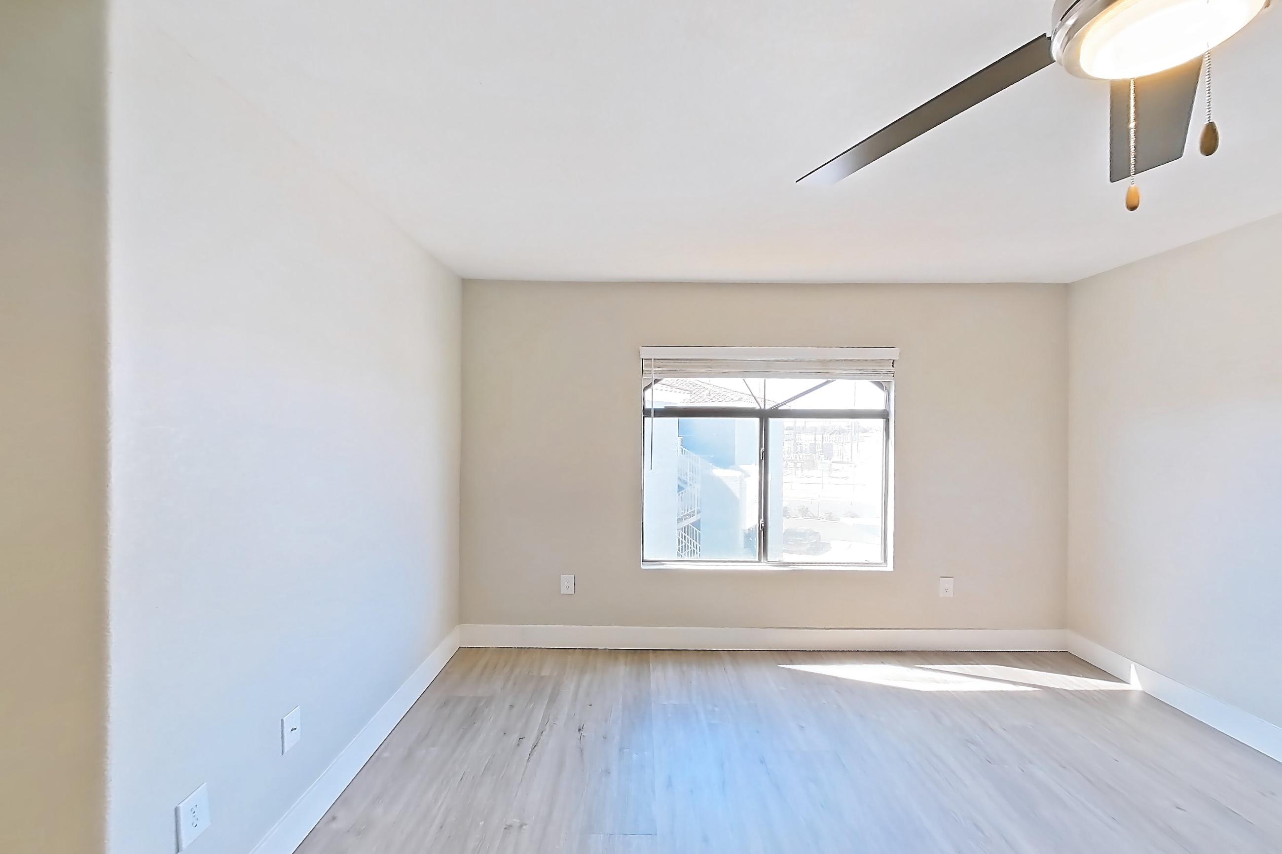 Living room with light wood-finish flooring, Apartment 3184 at San Valiente