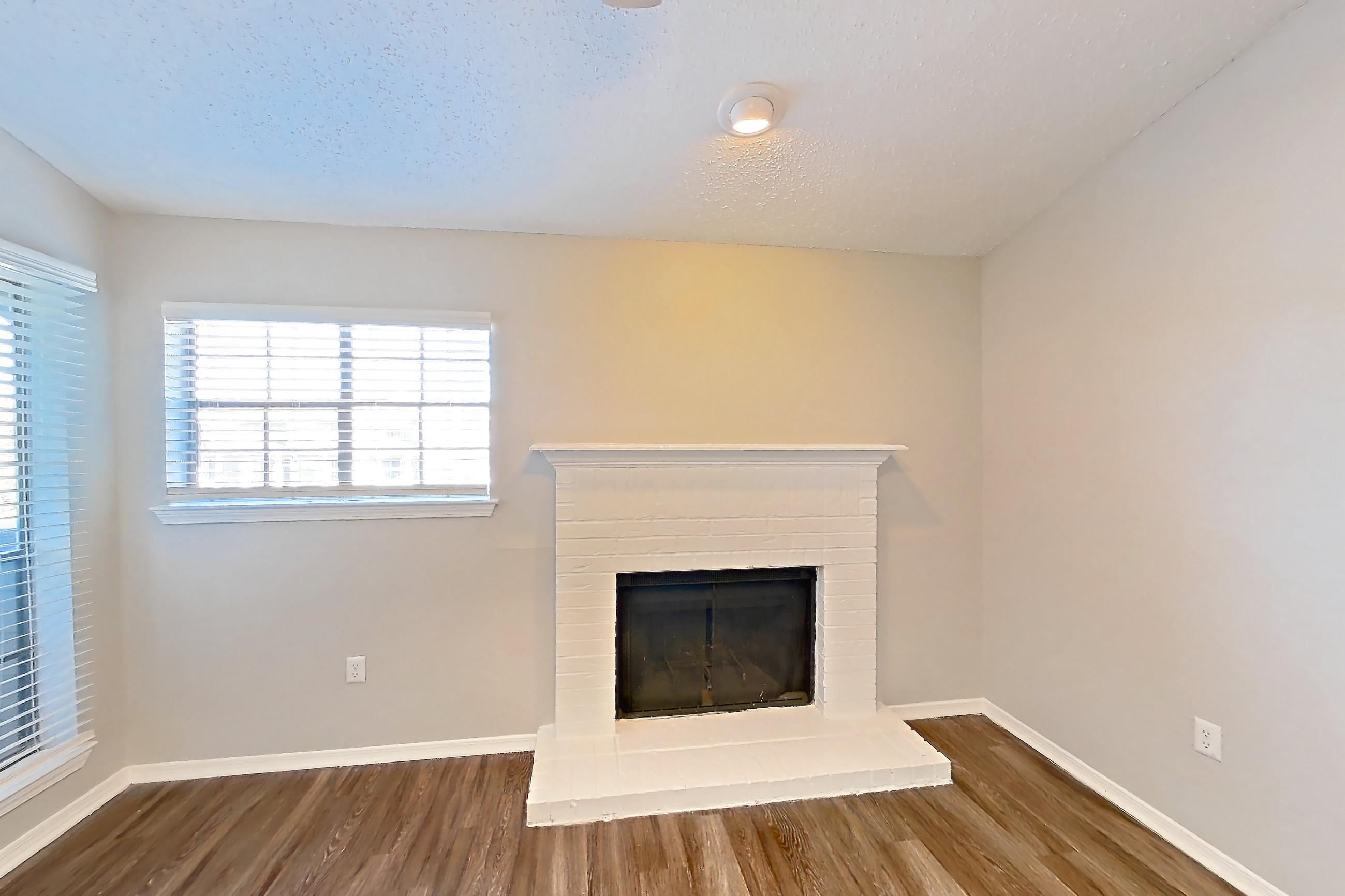 Living room in Apartment 13-1332 at The Arbors of Las Colinas, 2B floor plan