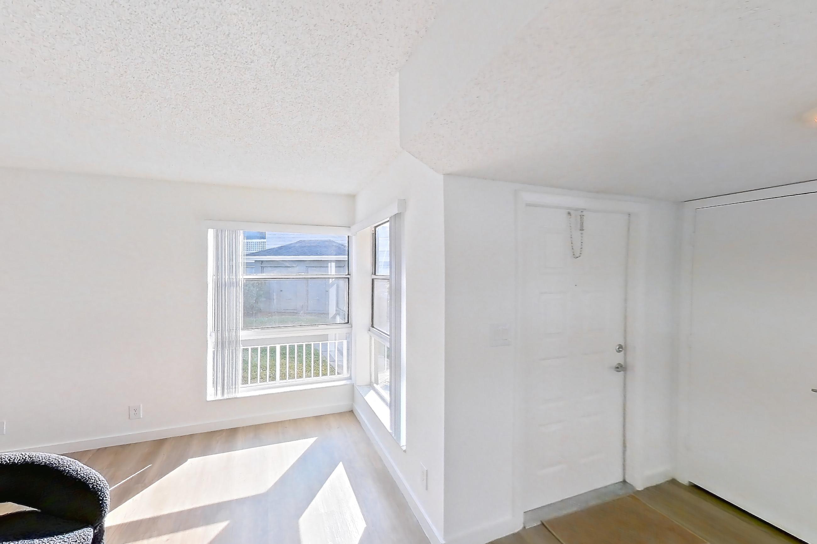Living room in Apartment 108 at Atwater, B1 floor plan