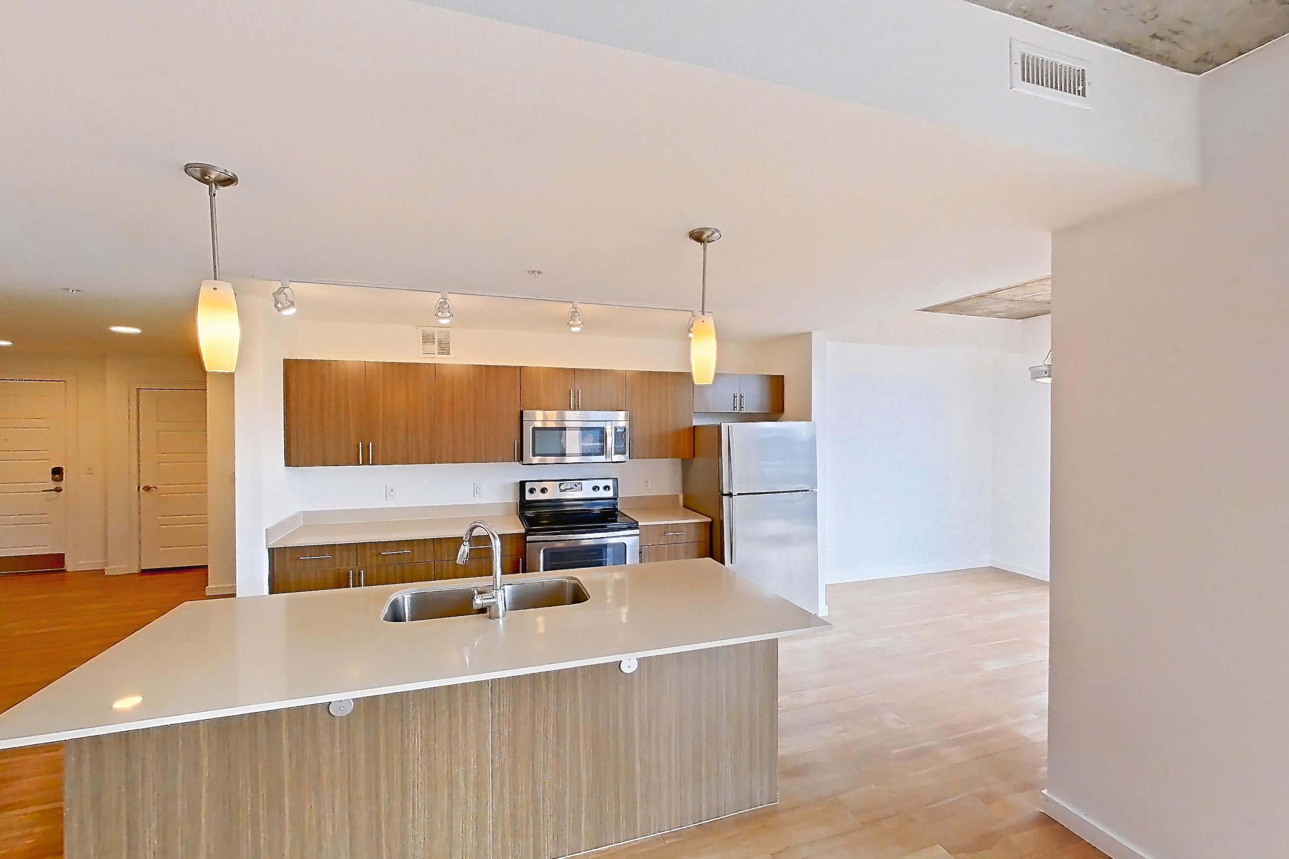 Living space in Apartment 1230 at Cadence at Union Station, Gershwin floor plan