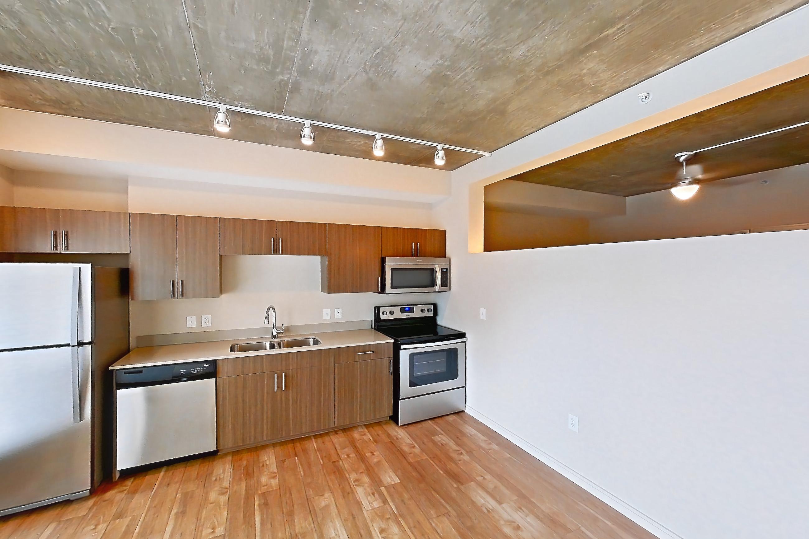 Living space in Apartment 1014 at Cadence at Union Station, Eldridge floor plan