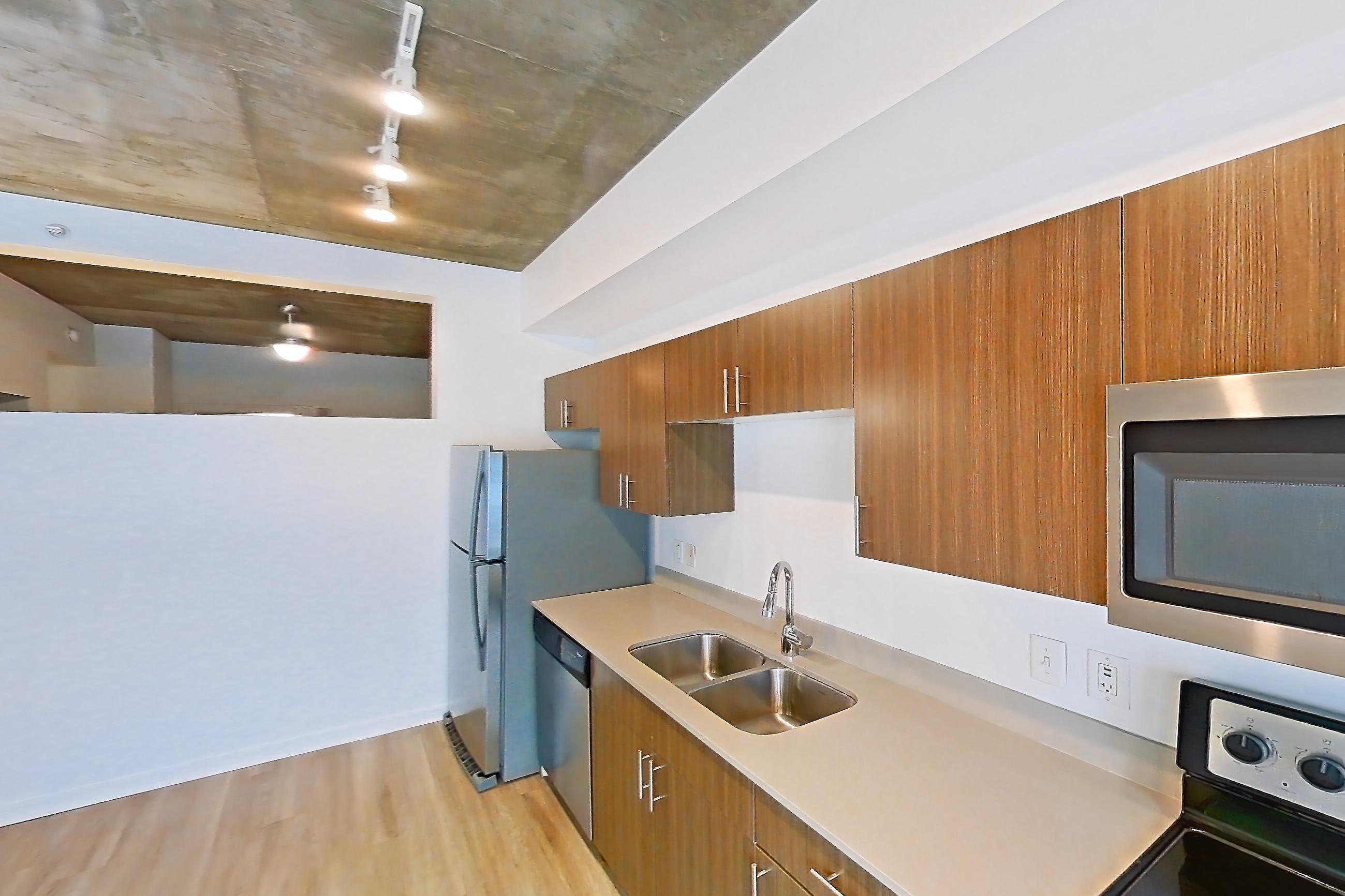 Kitchen in Apartment 0715 at Cadence at Union Station, Brubeck floor plan