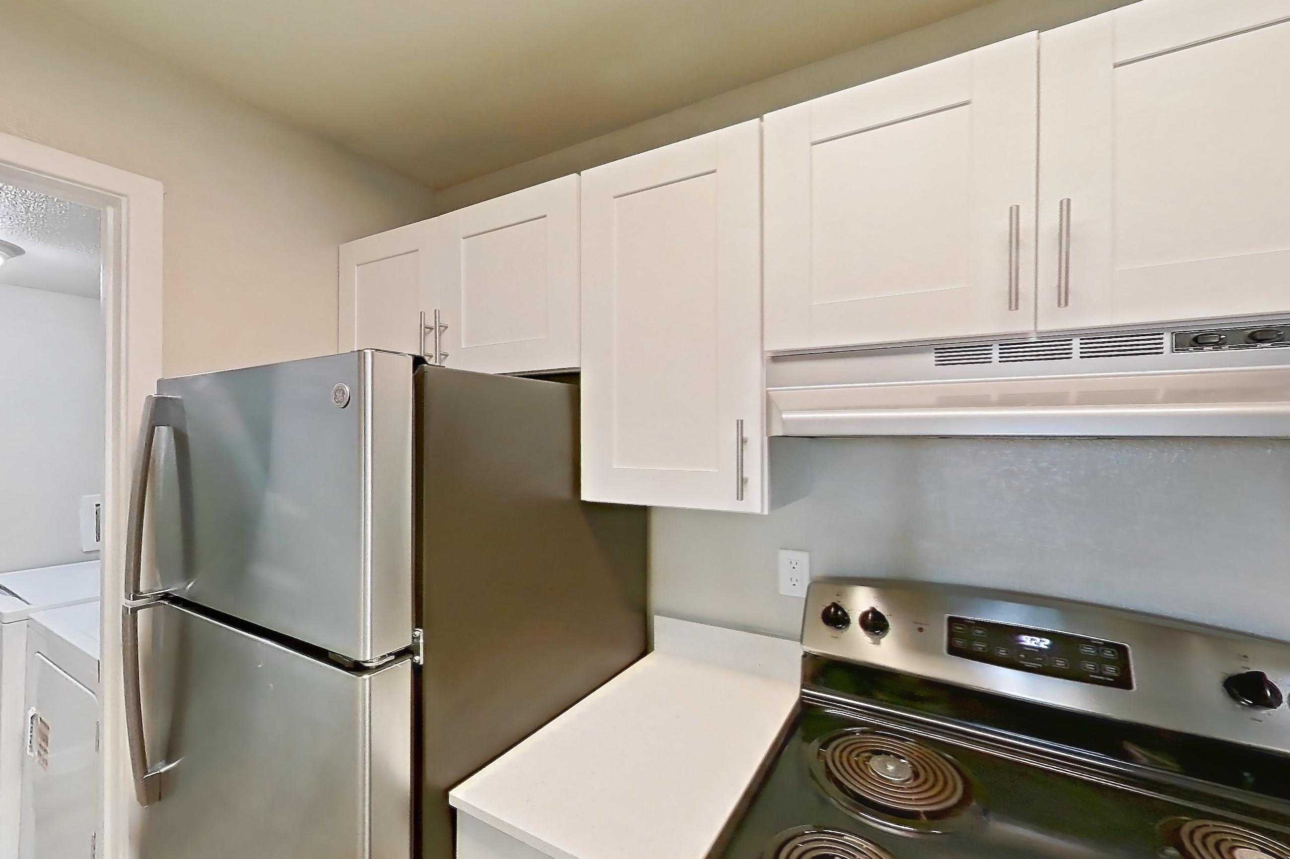 Kitchen in Apartment 02h at James Pointe, 1B floor plan