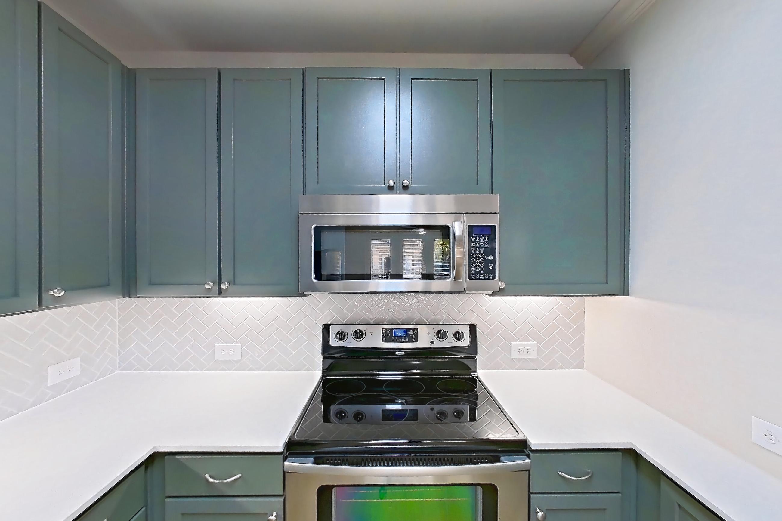 Kitchen in Apartment 2052 at La Maison at River Oaks, A3 floor plan