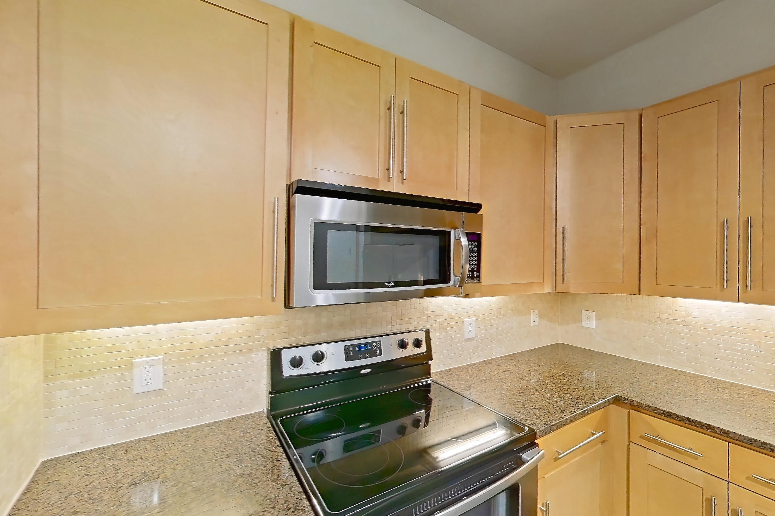 Kitchen in Apartment 195 at Domain at CityCentre, A2 floor plan