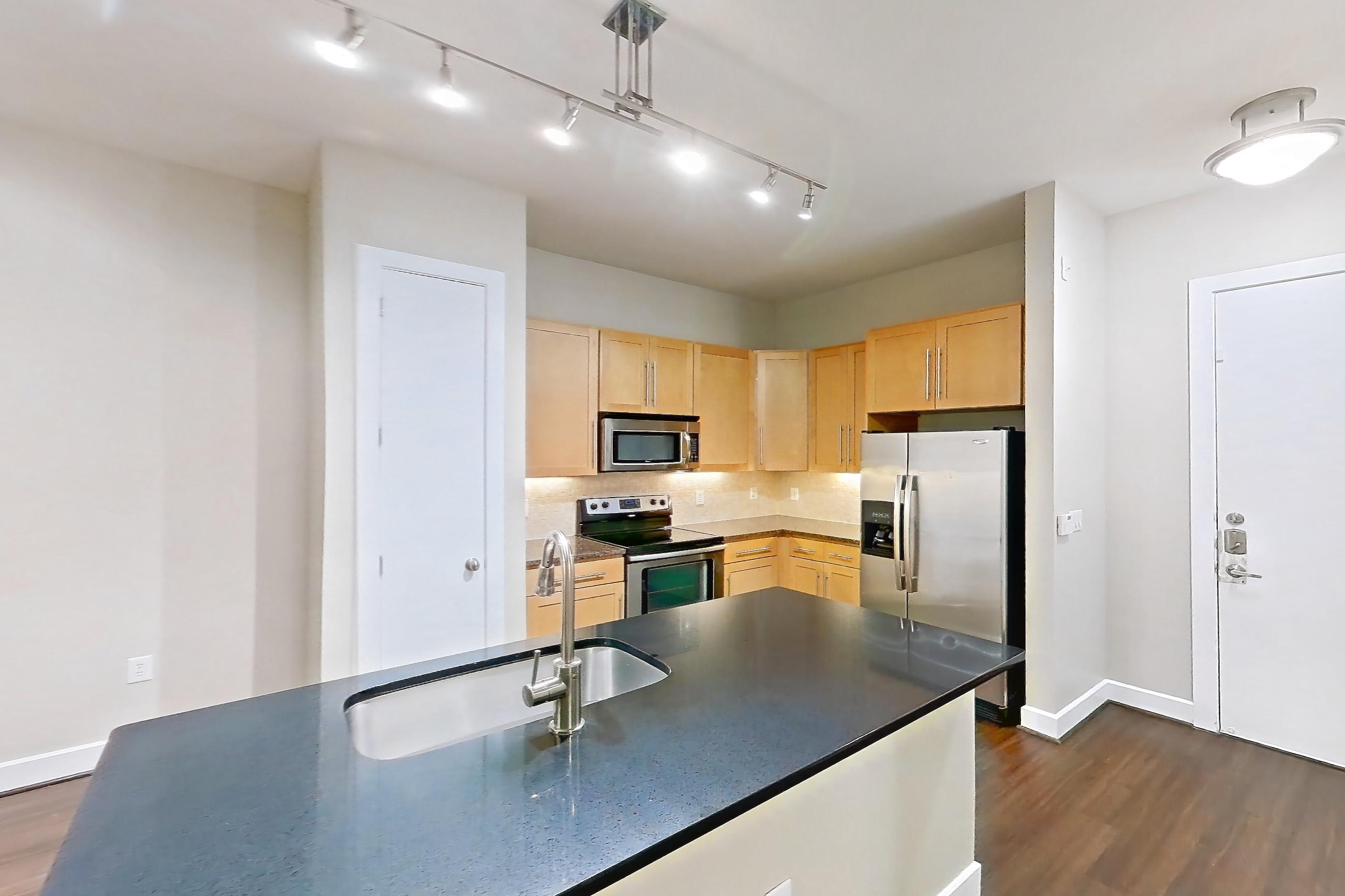 Living space in Apartment 195 at Domain at CityCentre, A2 floor plan